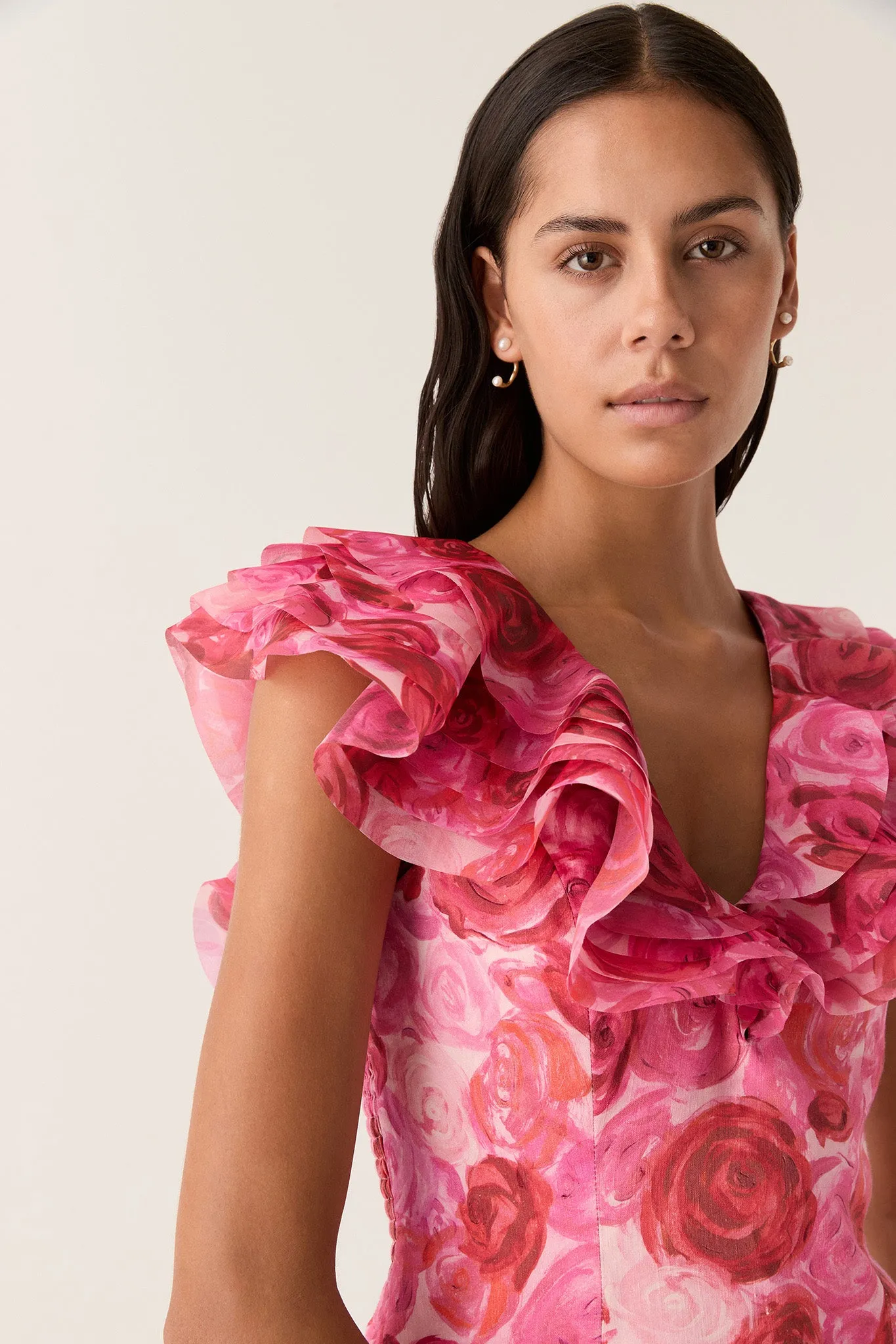 Charmed Plunge Mini Dress sold by Aje product image thumbnail 4