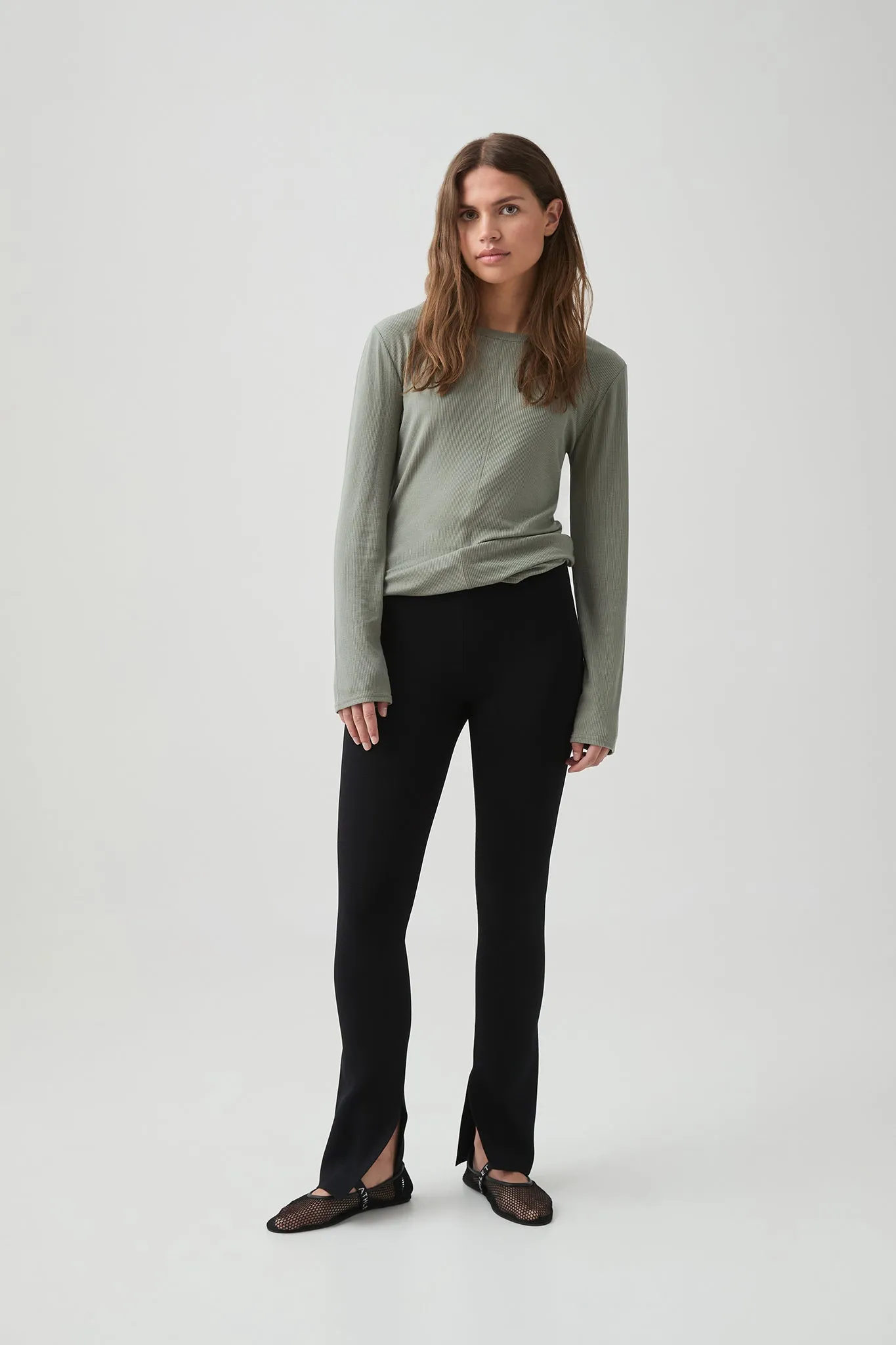 Sheer Rib Long Sleeve Tee 127 sold by Aje product image thumbnail 3