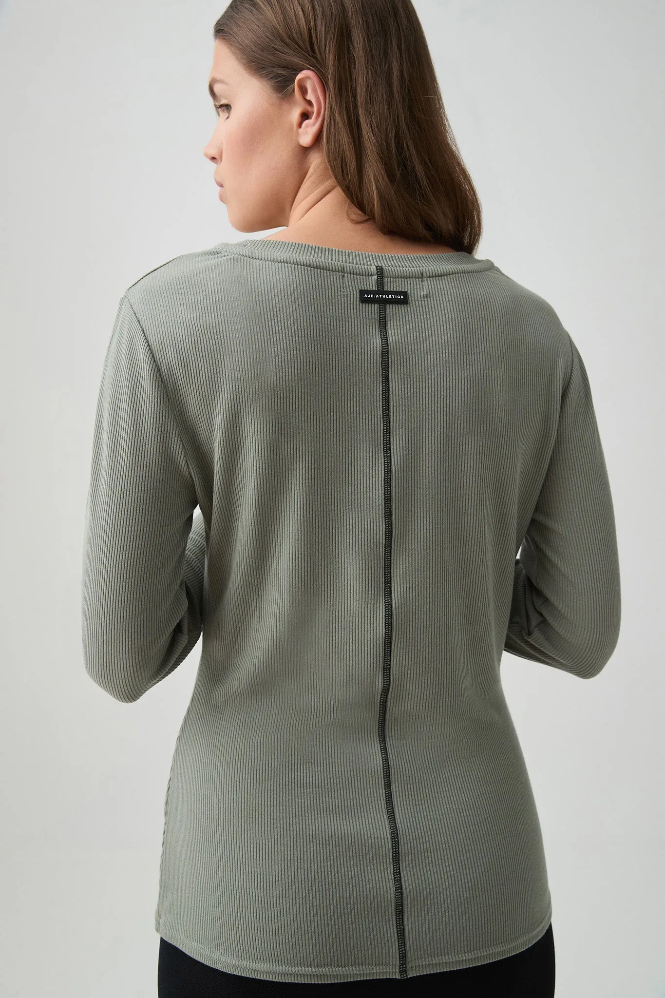 Sheer Rib Long Sleeve Tee 127 sold by Aje product image thumbnail 5
