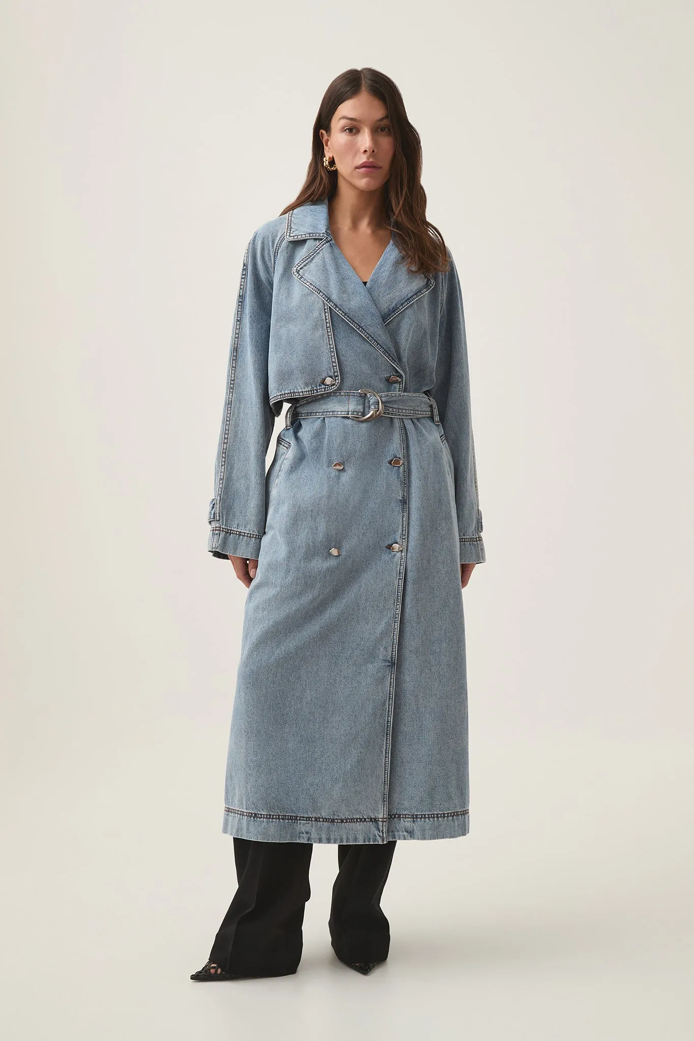 Zariah Denim Trench sold by Aje product image thumbnail 3