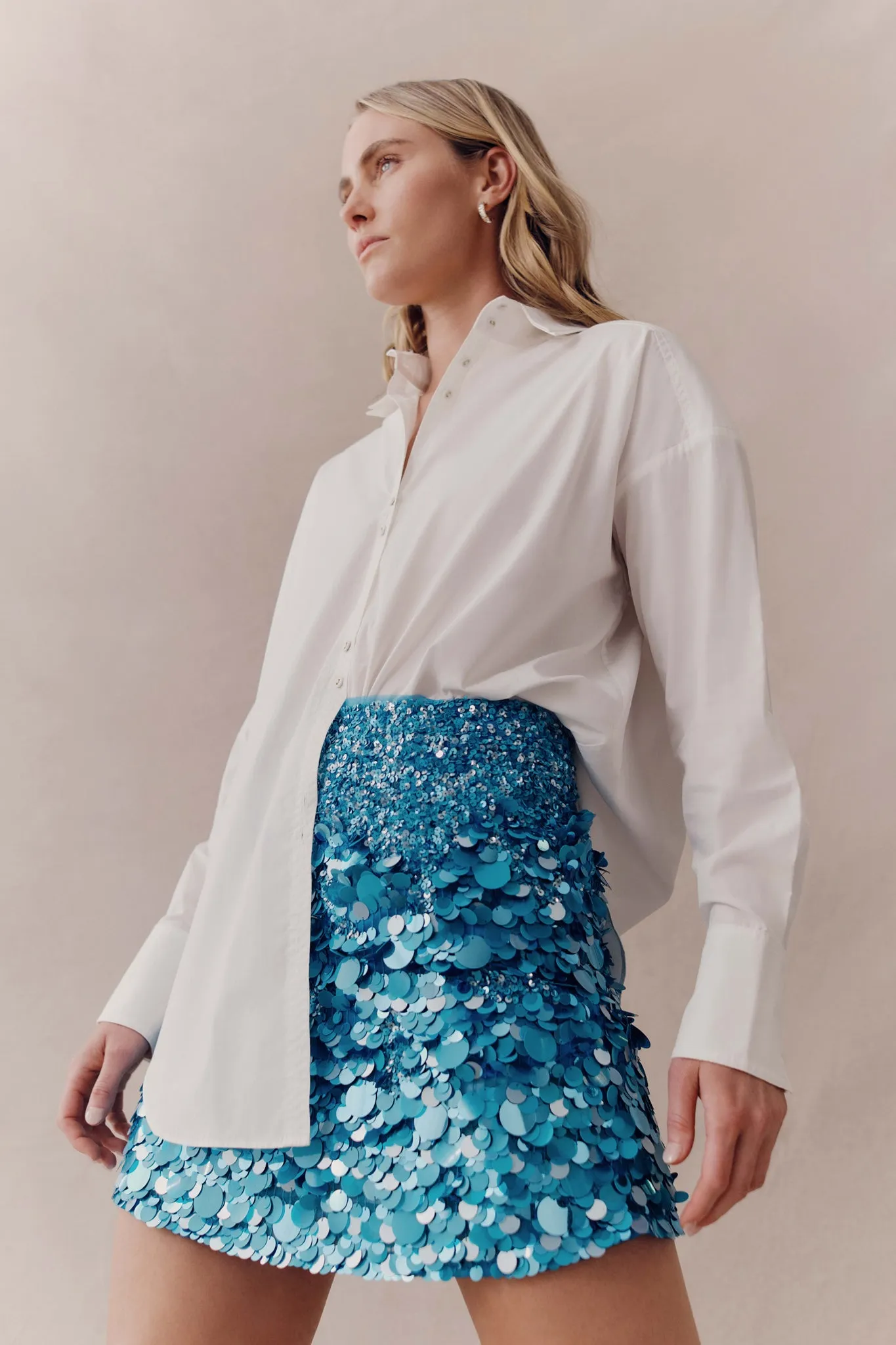 Cherie Sequin Mini Skirt sold by Aje product image thumbnail 3
