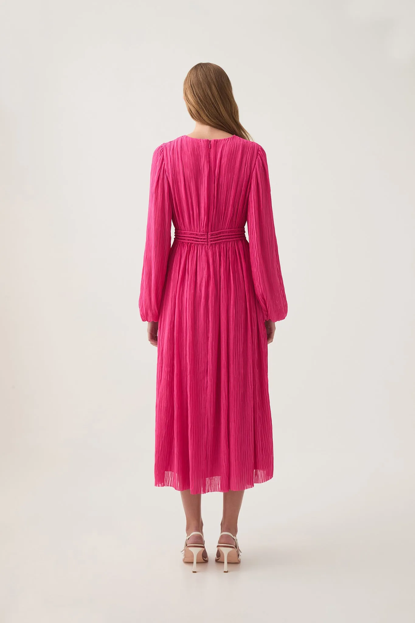 Genevieve Pleated Midi Dress sold by Aje product image thumbnail 5
