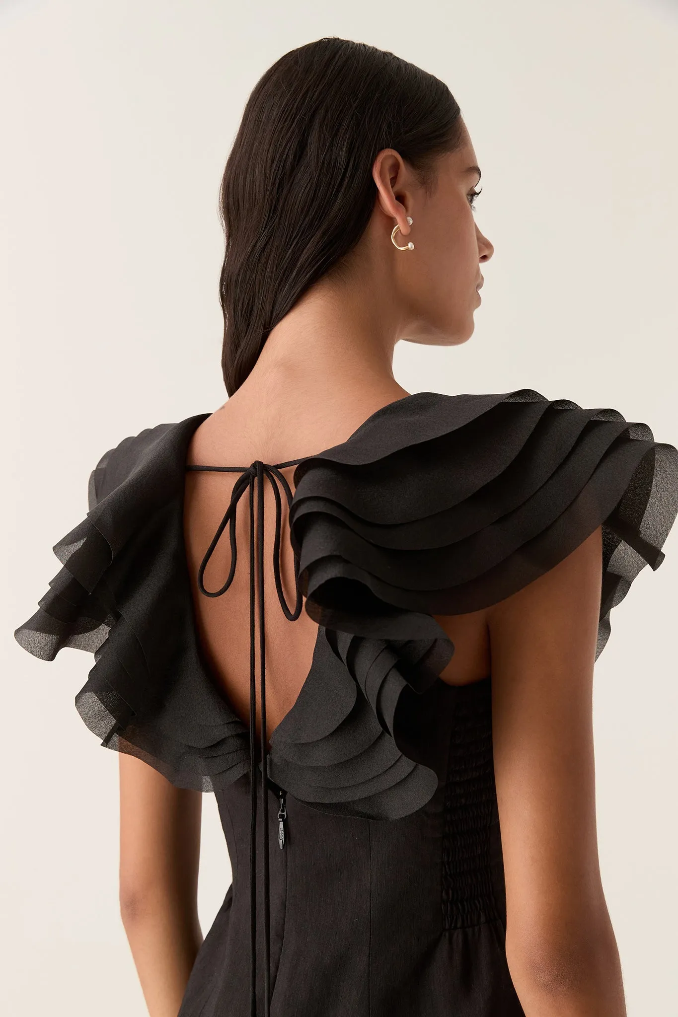 Charmed Plunge Mini Dress sold by Aje product image thumbnail 4