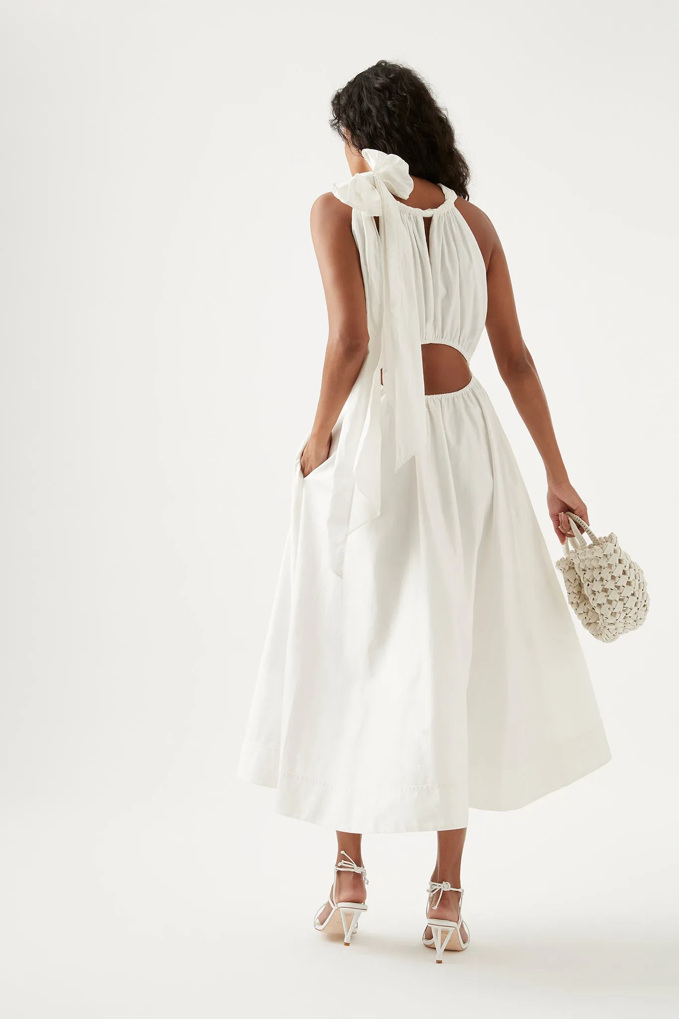 Henriette Tie Strap Midi Dress sold by Aje product image thumbnail 5