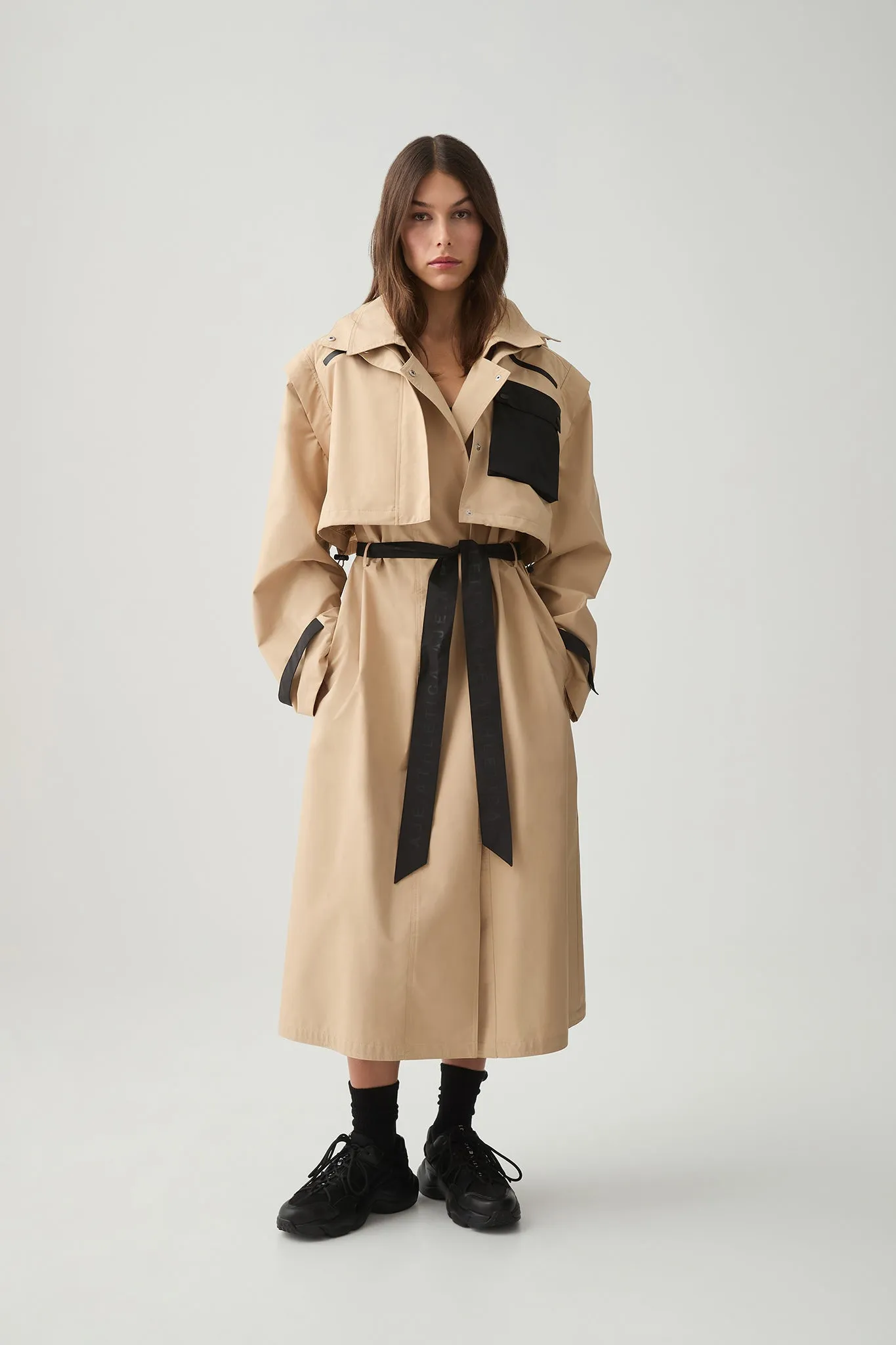 Convertible Belted Trench 703 sold by Aje
