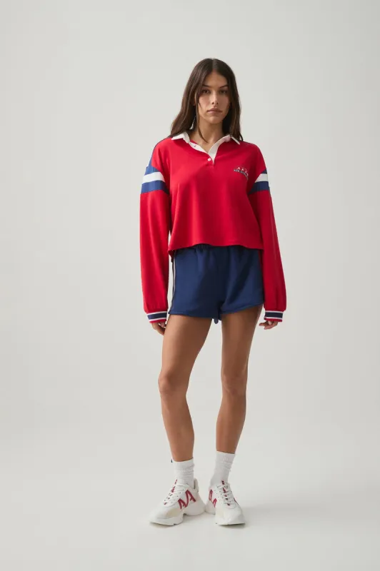 Cropped Rugby Shirt 411 sold by Aje