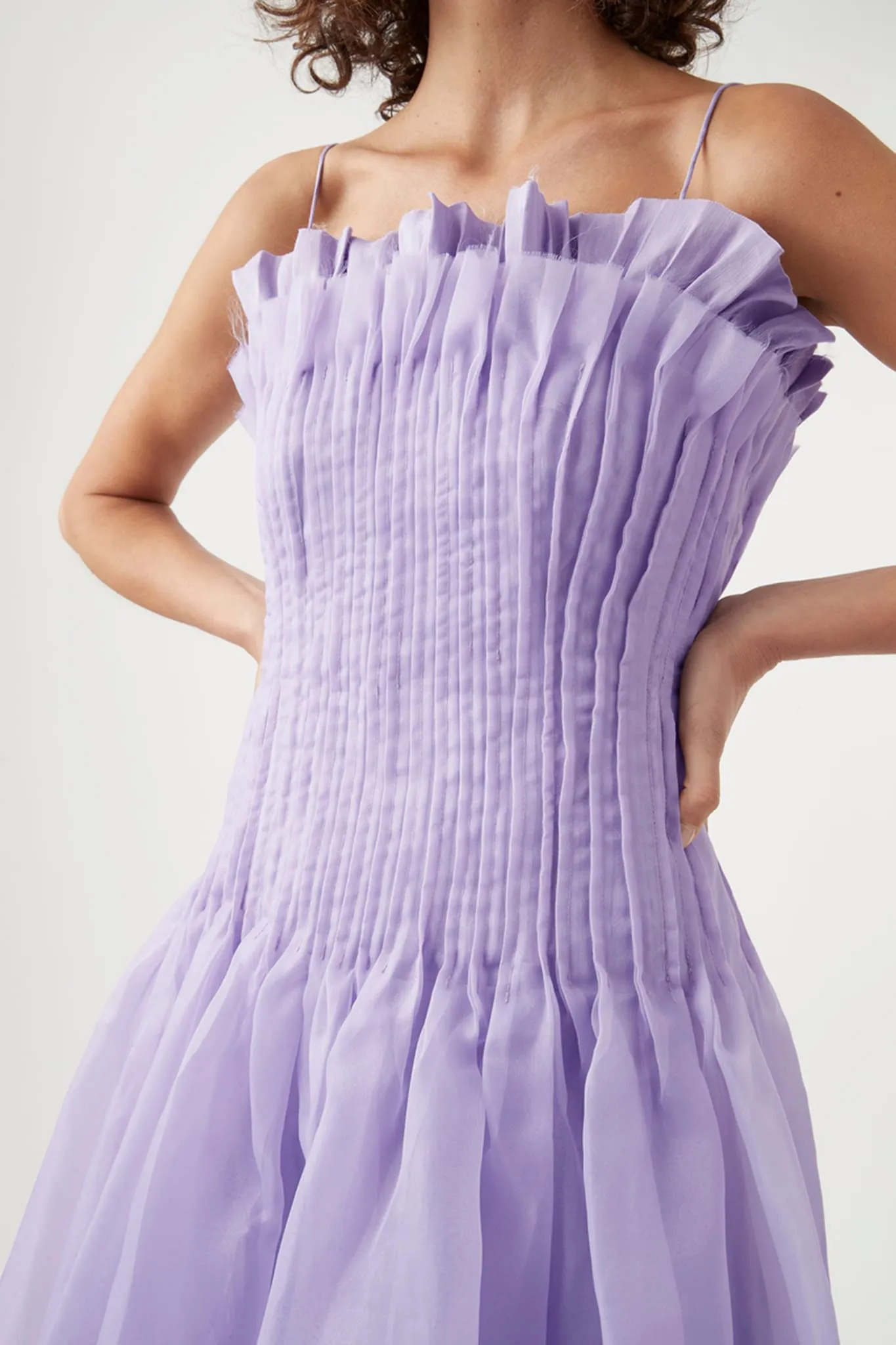Horizon Pintucked Midi Dress sold by Aje product image thumbnail 4