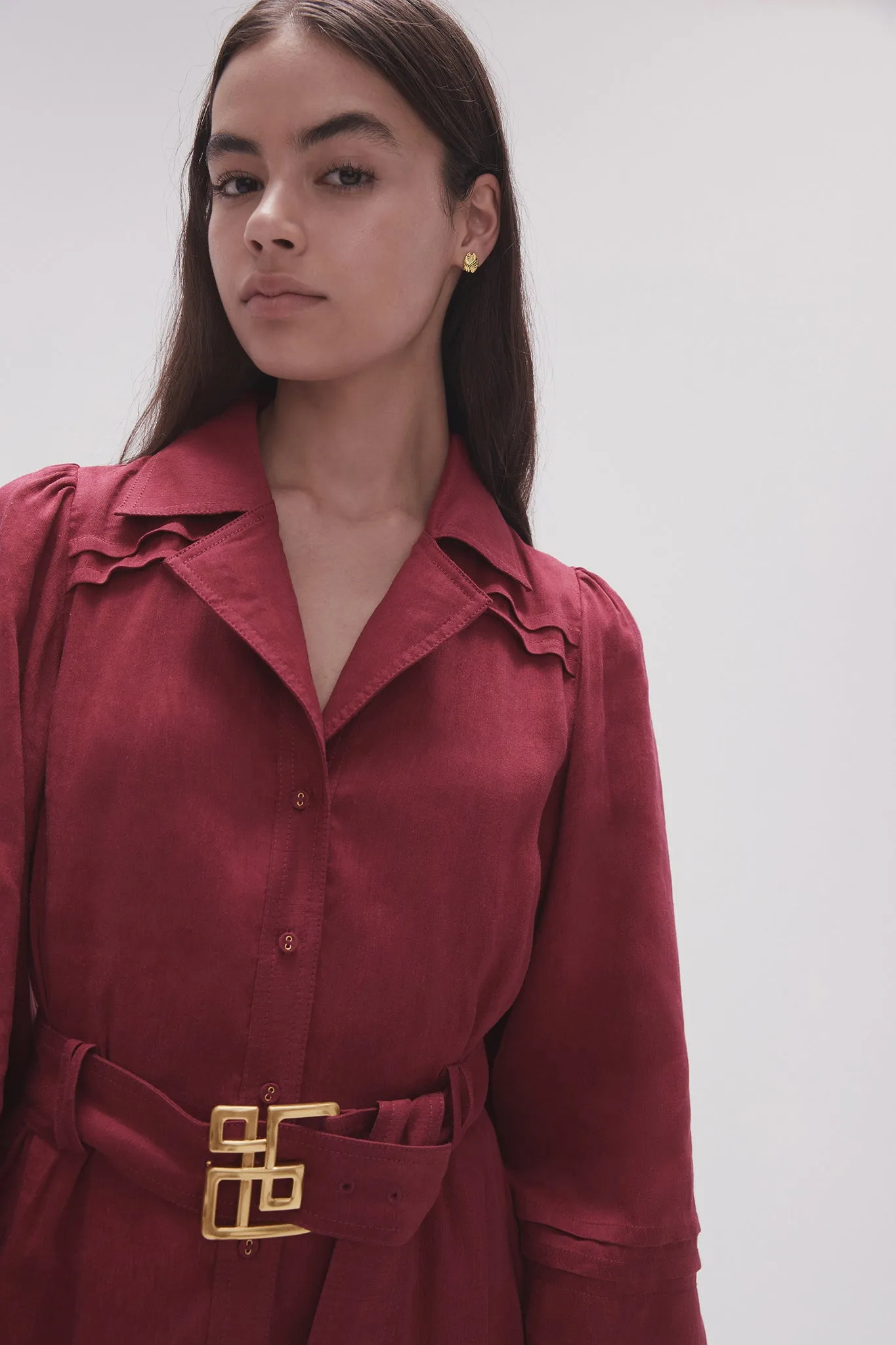 Caroline Belted Midi Dress sold by Aje product image thumbnail 4