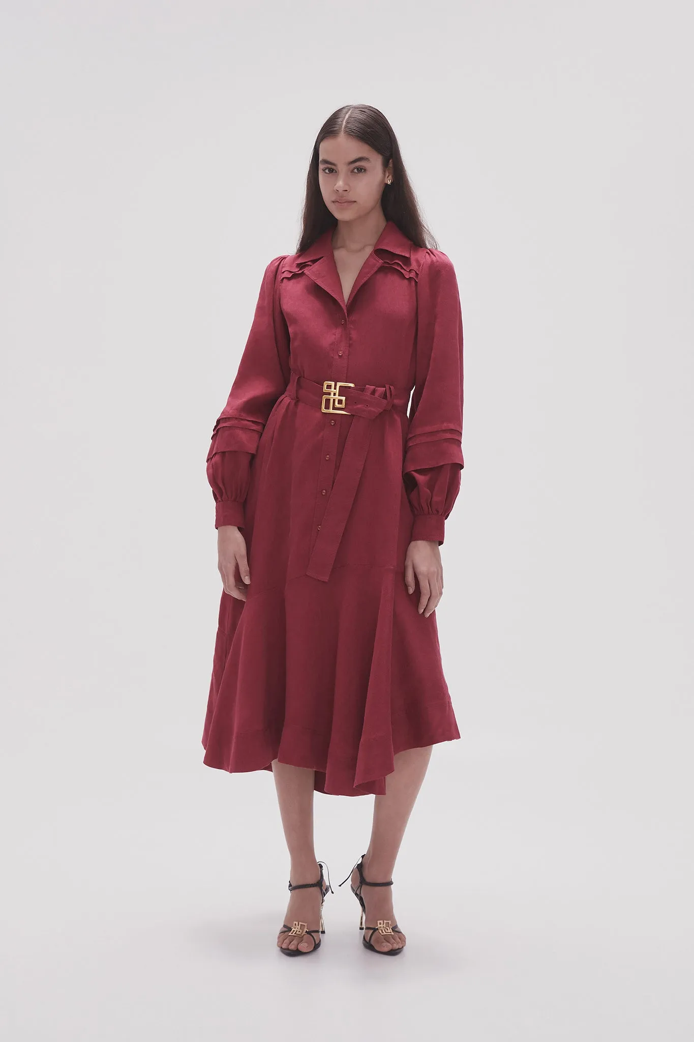 Caroline Belted Midi Dress sold by Aje