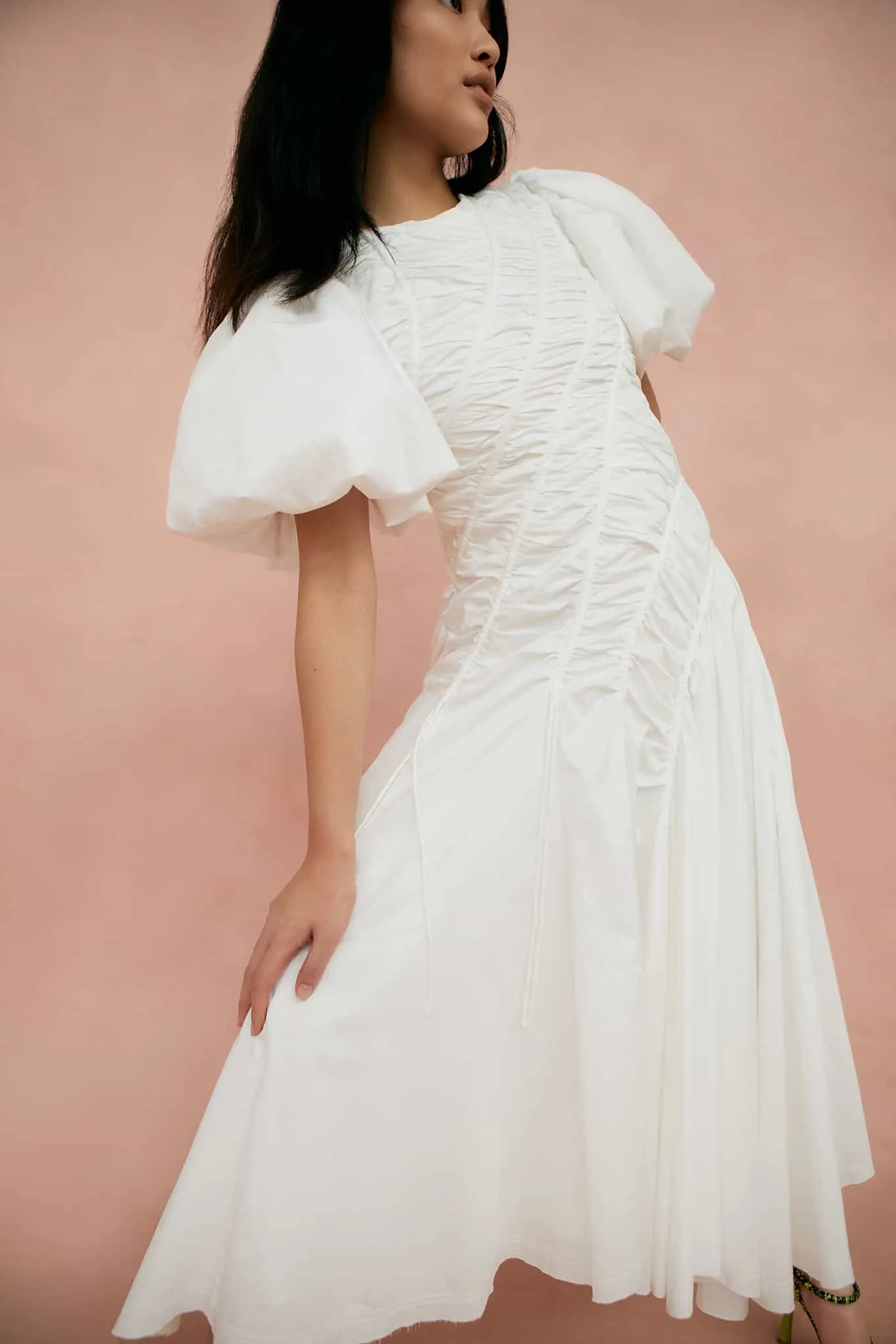 Siren Drawstring Midi Dress sold by Aje