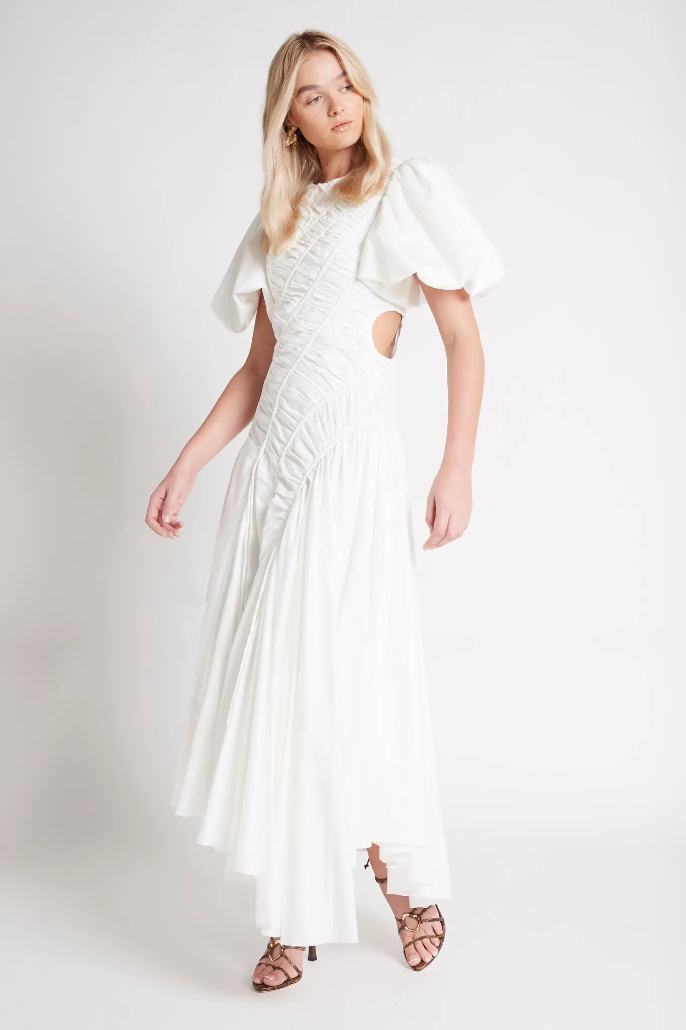 Siren Drawstring Midi Dress sold by Aje product image thumbnail 3