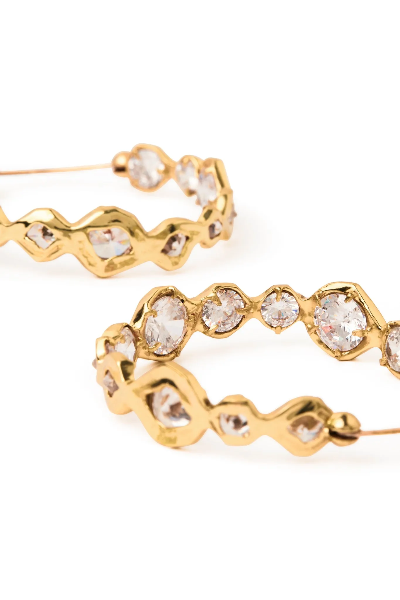 Ascent Sculptural Jewel Hoop sold by Aje product image thumbnail 4