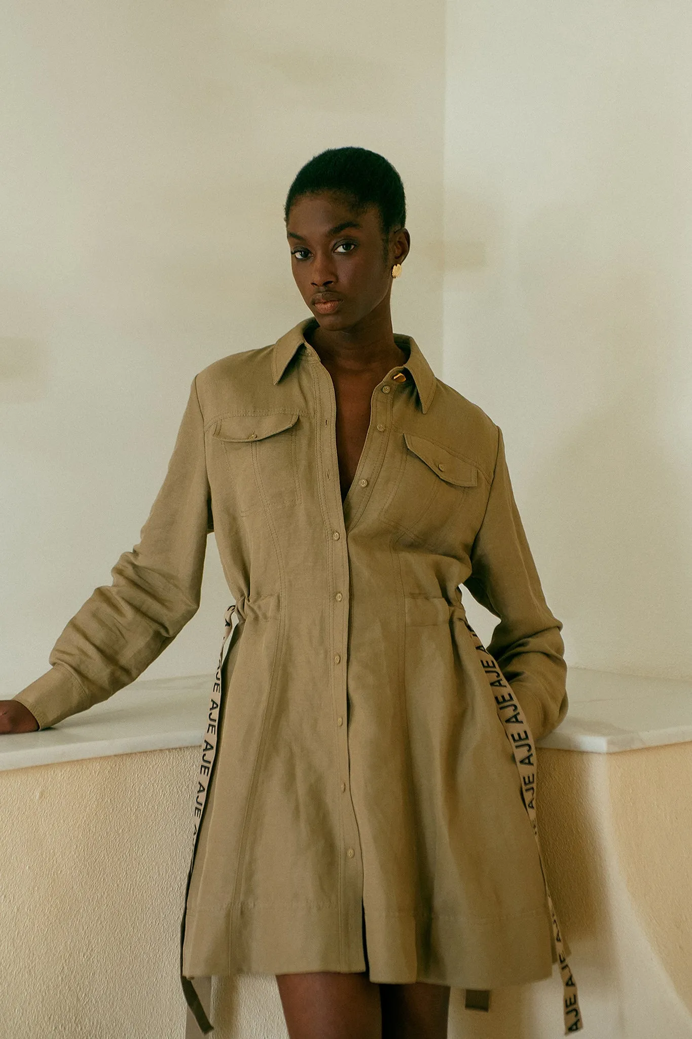 Eternal Logo Mini Dress sold by Aje