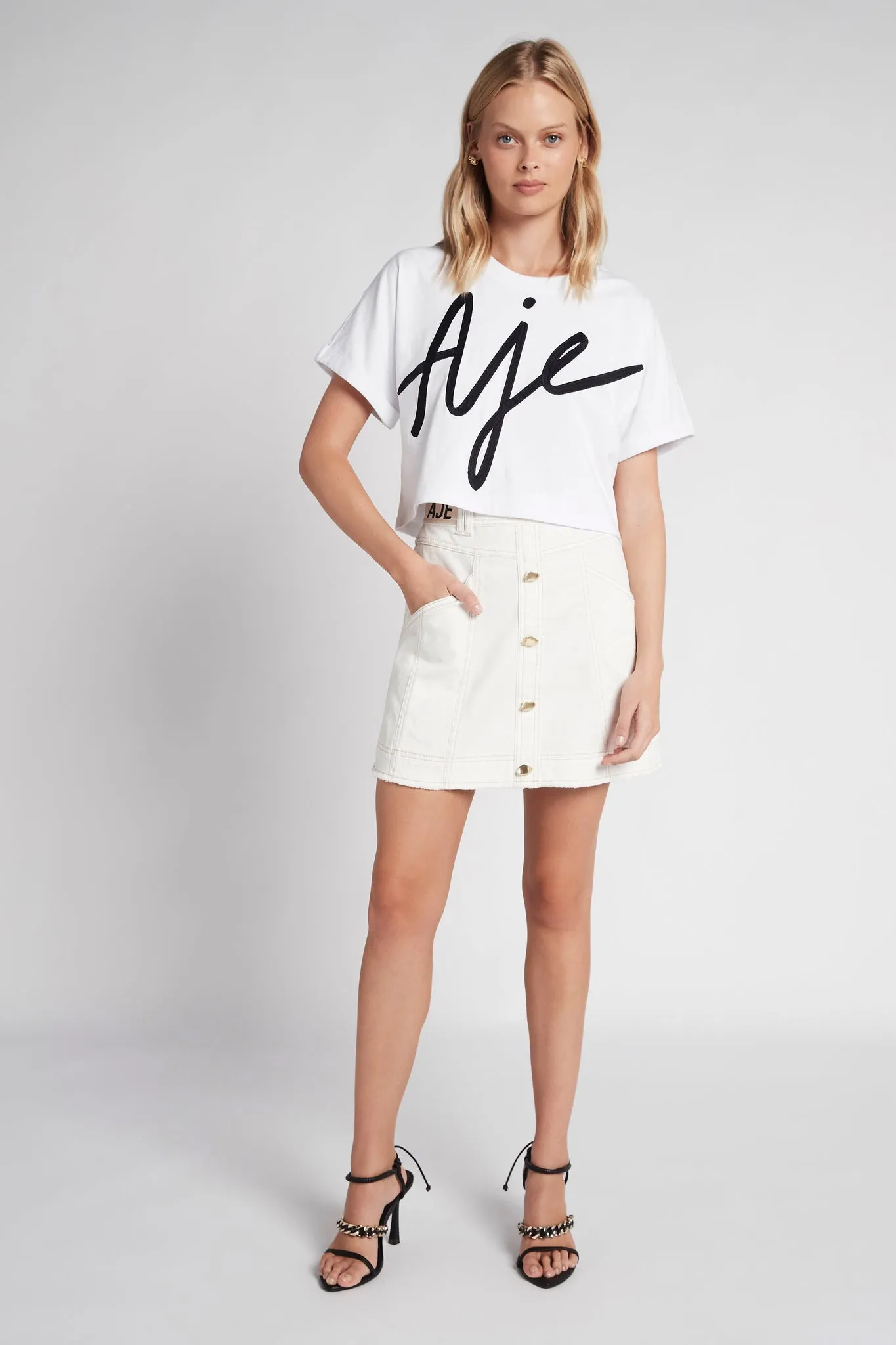 Equation Logo Cropped Tee sold by Aje product image thumbnail 5