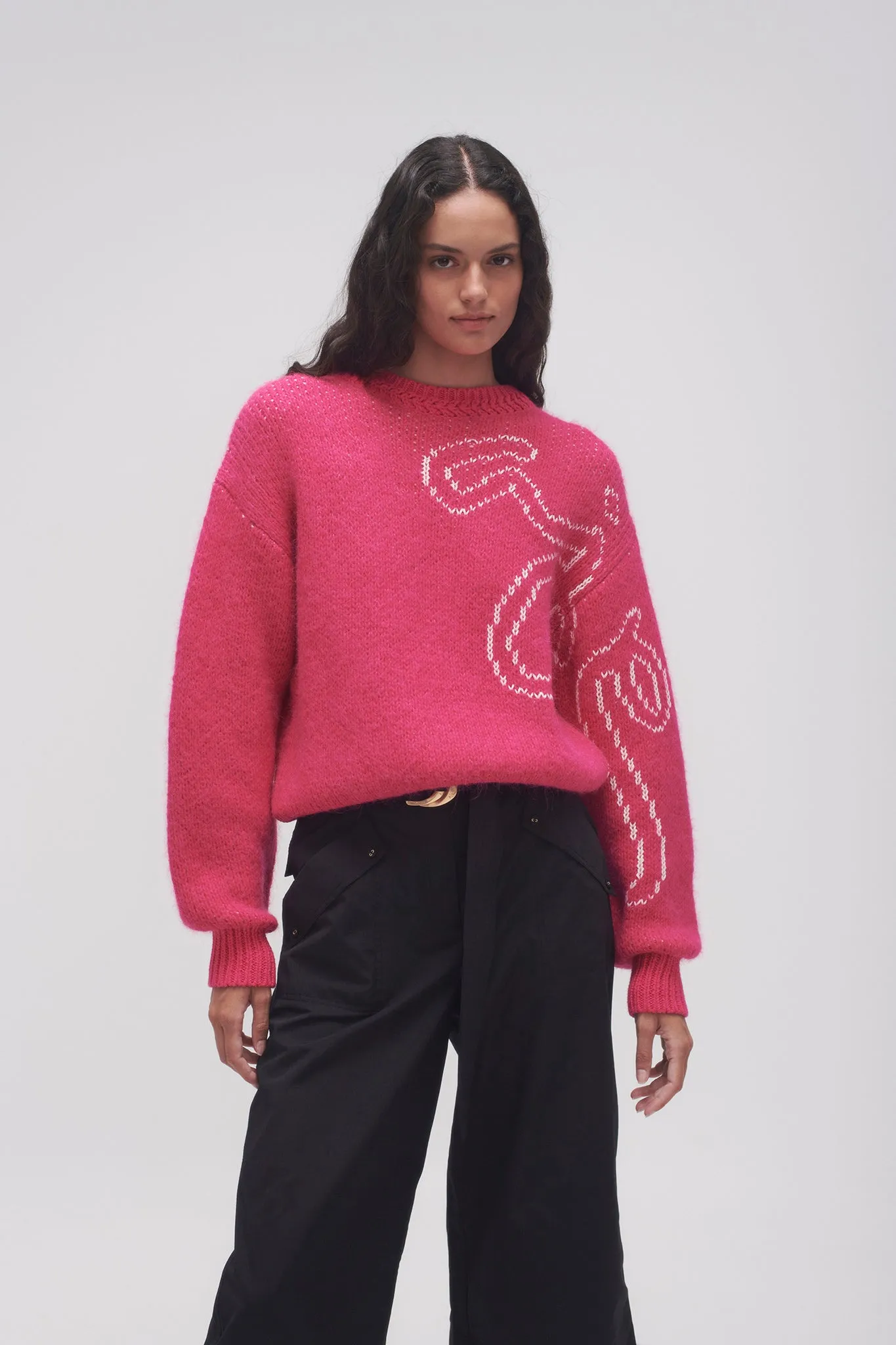 Nora Logo Jacquard Jumper sold by Aje product image thumbnail 3