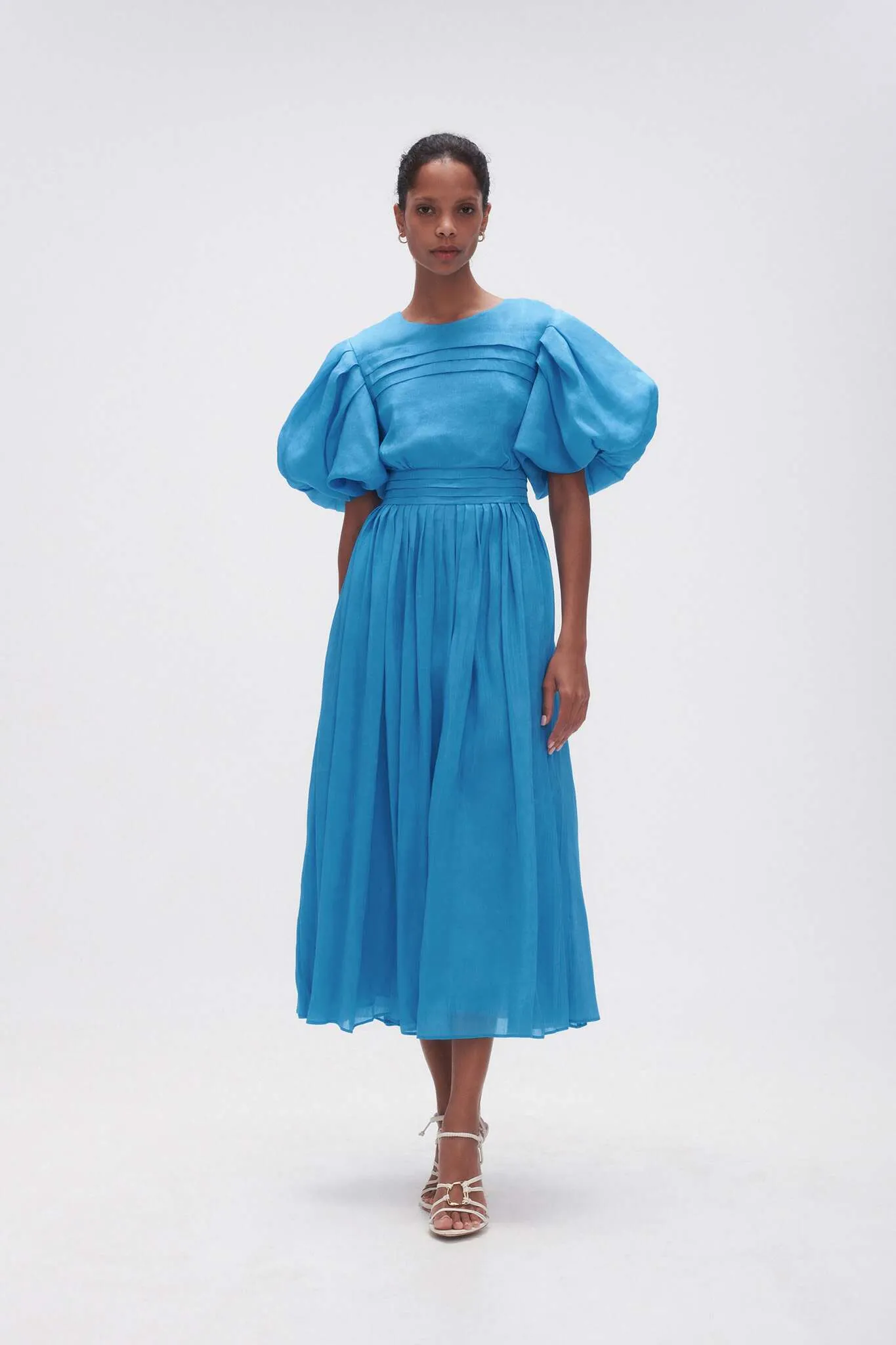 Sylvia Pintuck Midi Dress sold by Aje