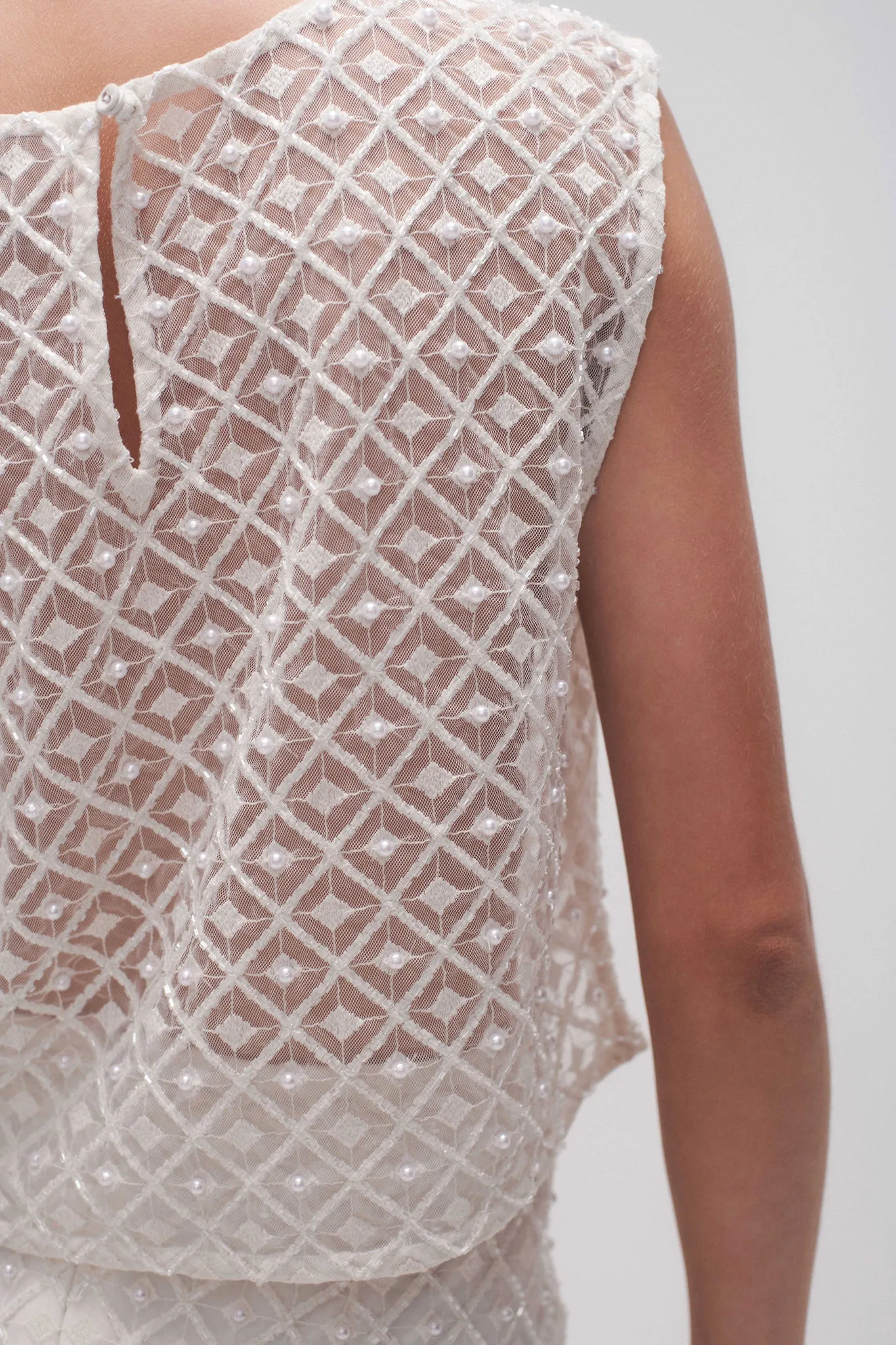 Freya Diamond Pearl Shell Top sold by Aje product image thumbnail 4