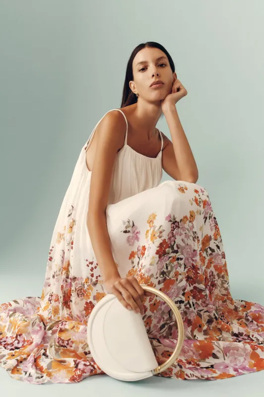 Boeri Border Print Midi Dress sold by Aje