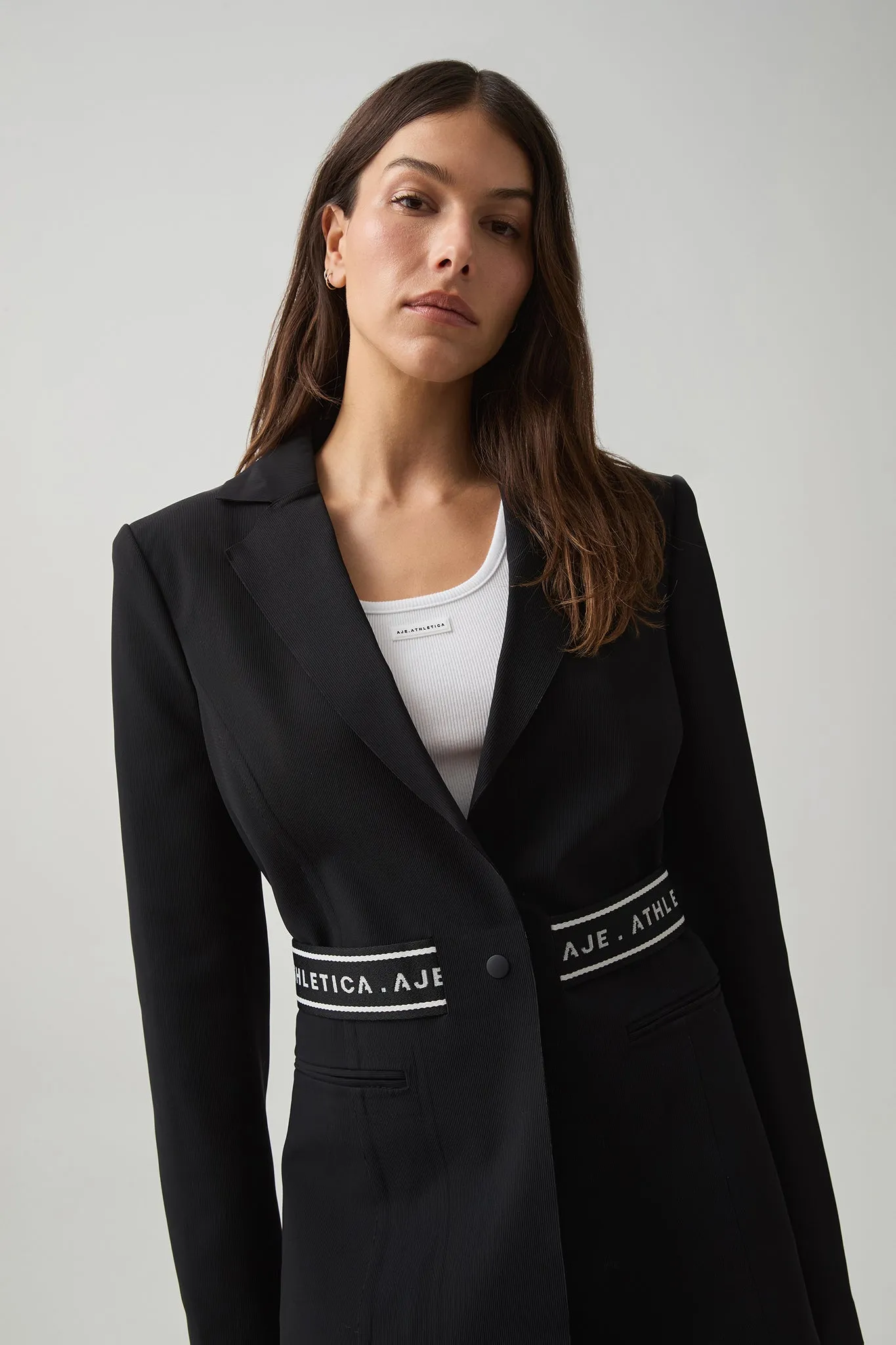 Belted Logo Tape Blazer 713 sold by Aje product image thumbnail 4
