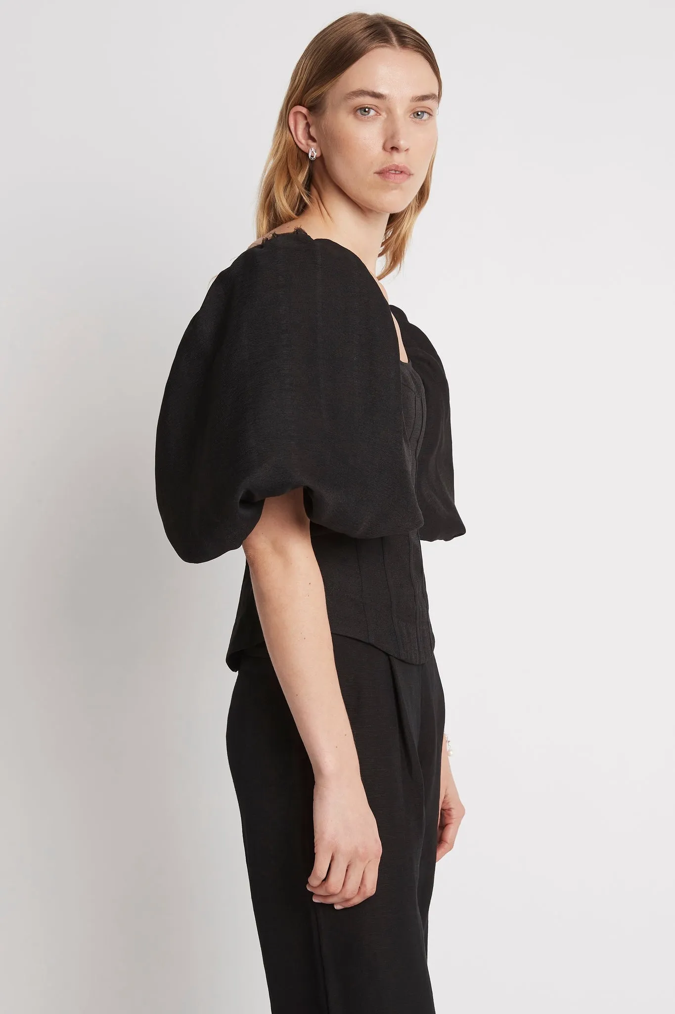 Cecile Puff Sleeve Corset Top sold by Aje product image thumbnail 4