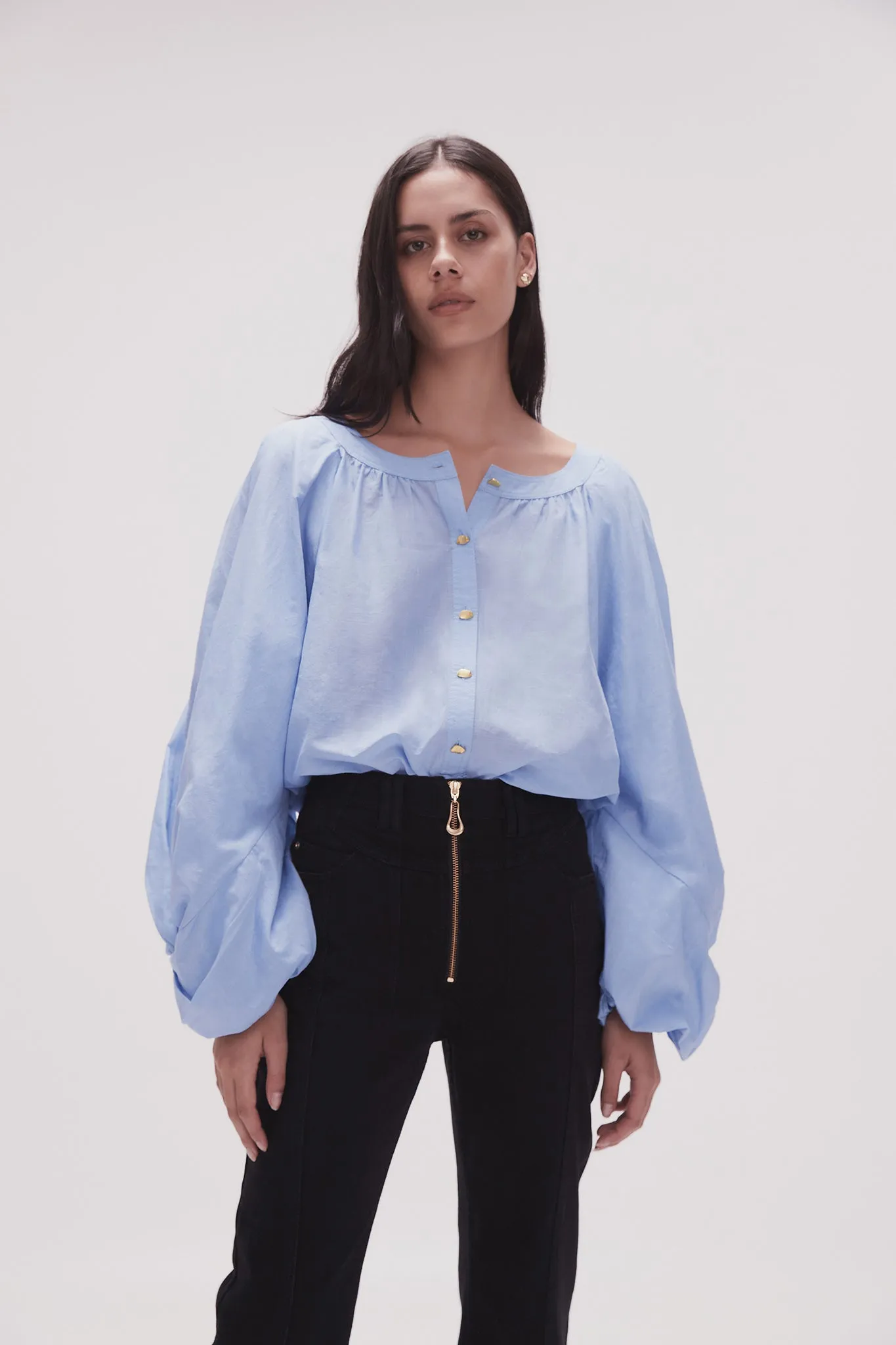 Violet Knot Sleeve Blouse sold by Aje