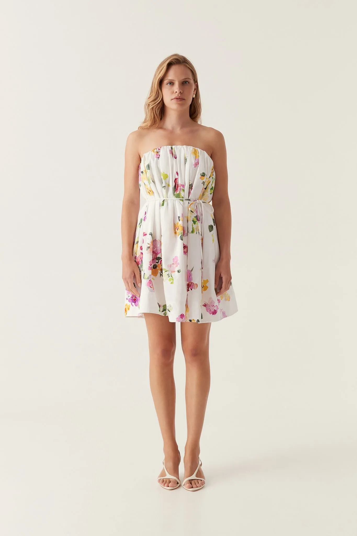 Ayla Strapless Mini Dress sold by Aje