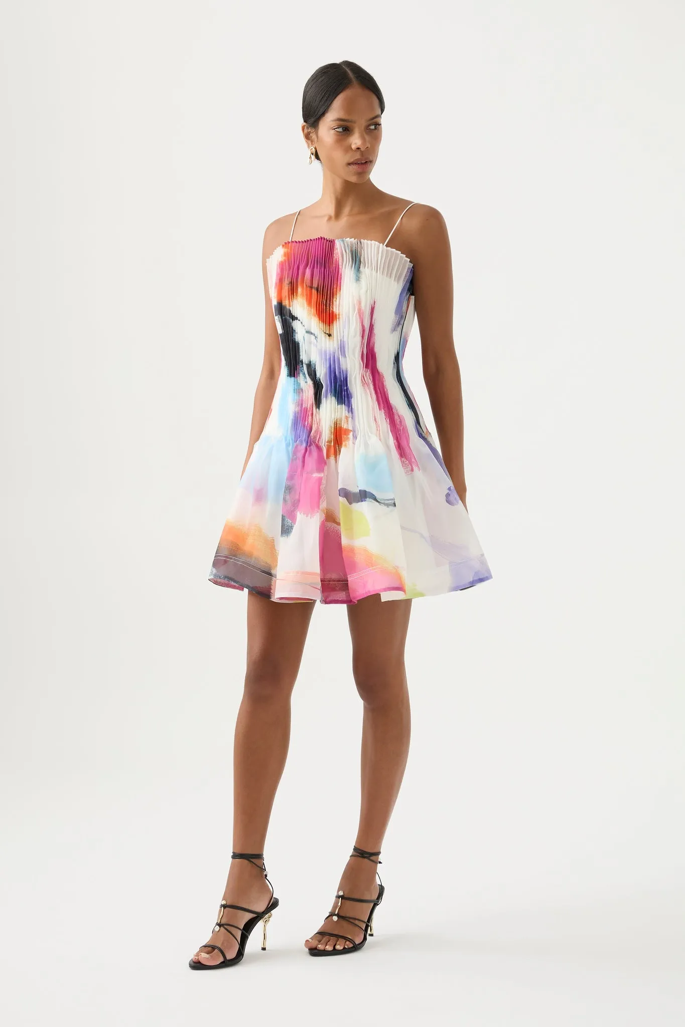 Celestial Pleated Mini Dress sold by Aje product image thumbnail 3
