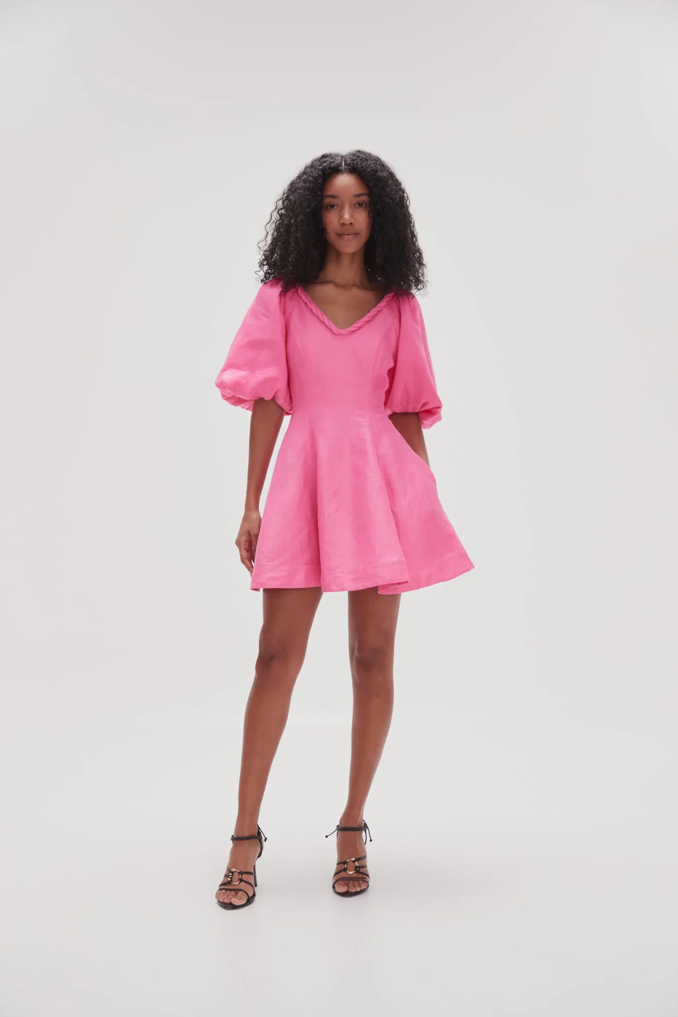 Whimsical V-Neck Mini Dress sold by Aje