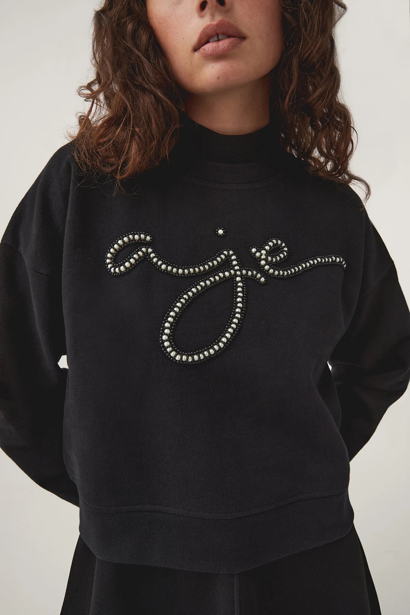 Mythology Pearl Logo Sweater sold by Aje