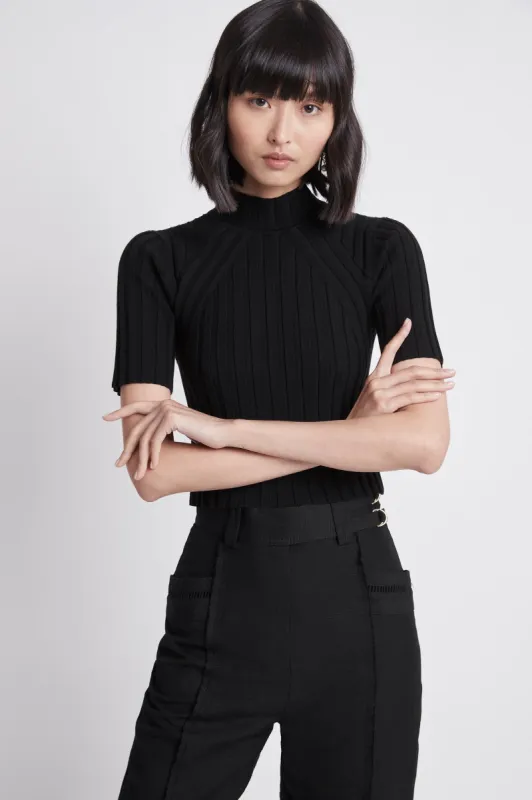 Intuition Knit Mid Sleeve Top sold by Aje