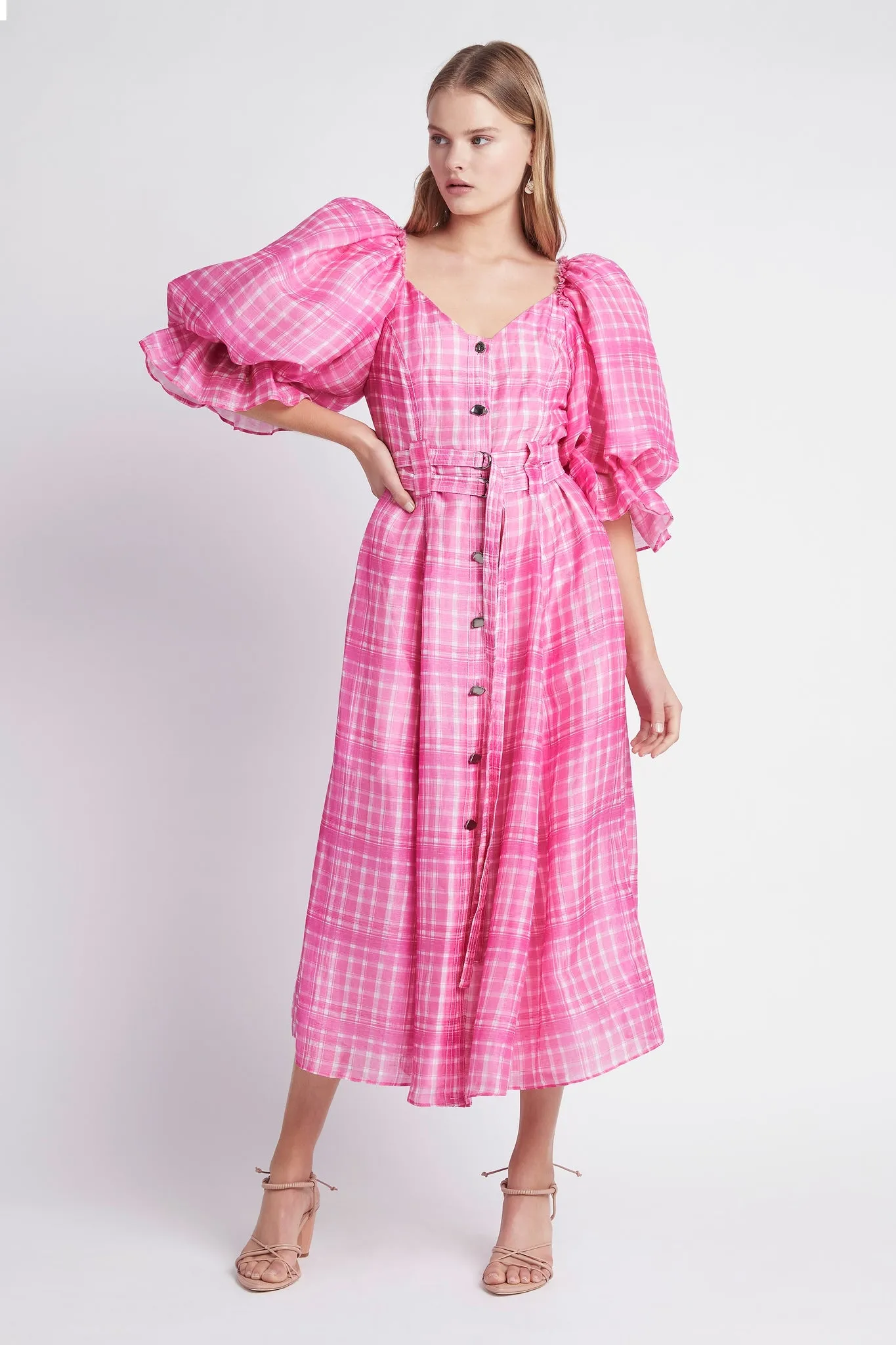 Bungalow Puff Sleeve Dress sold by Aje