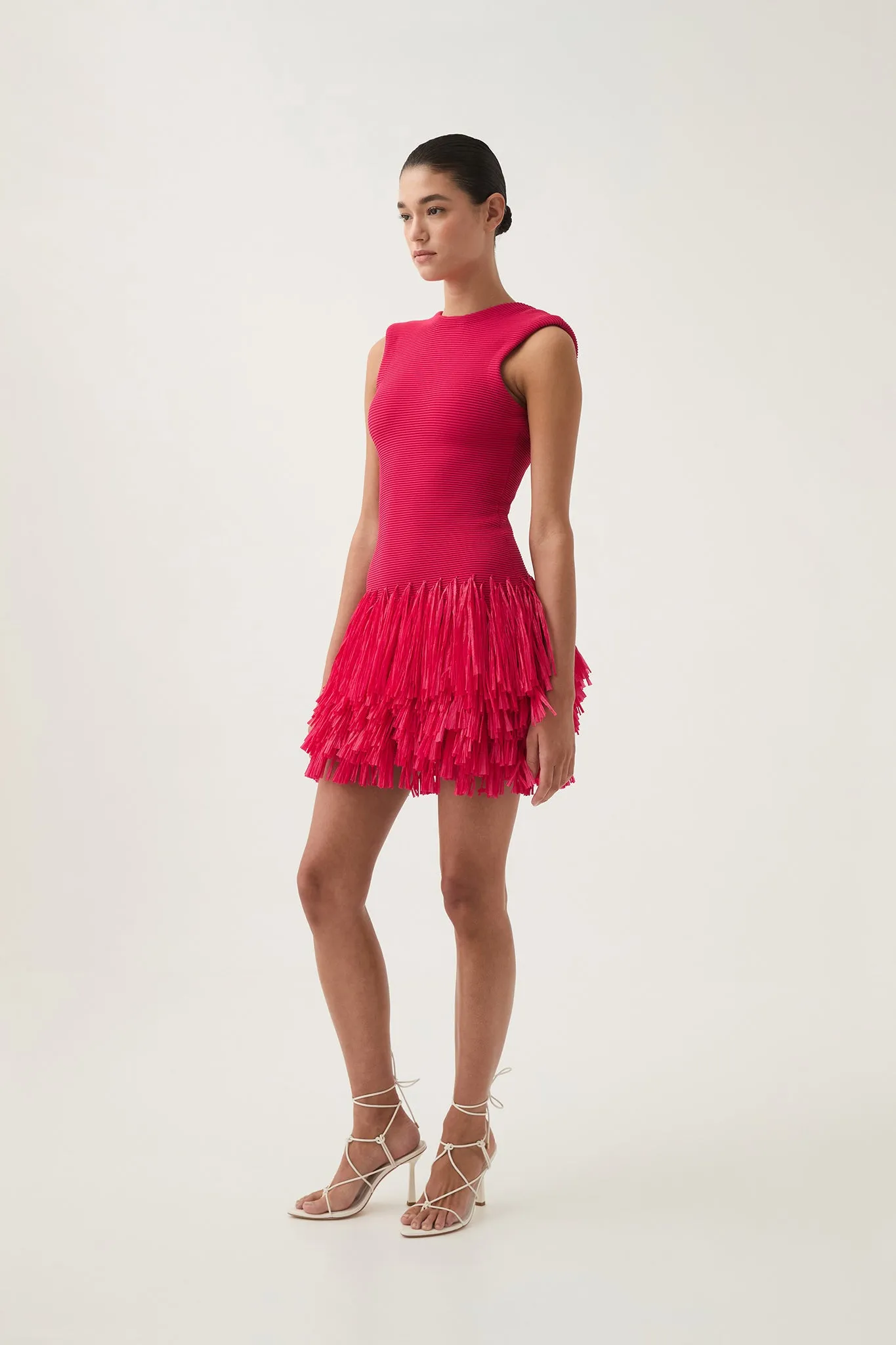 Rushes Raffia Knit Mini Dress sold by Aje product image thumbnail 3