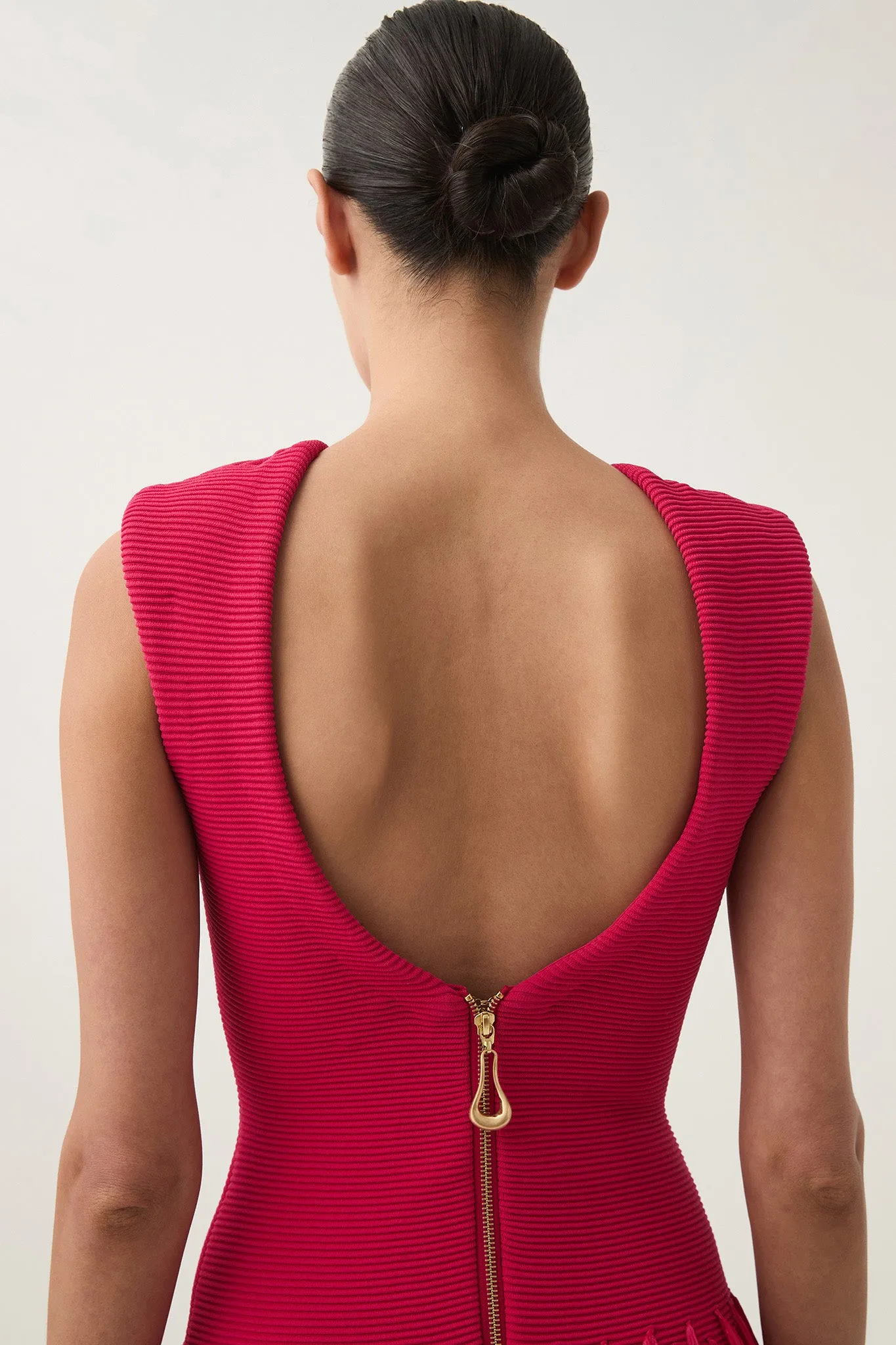 Rushes Raffia Knit Mini Dress sold by Aje product image thumbnail 4