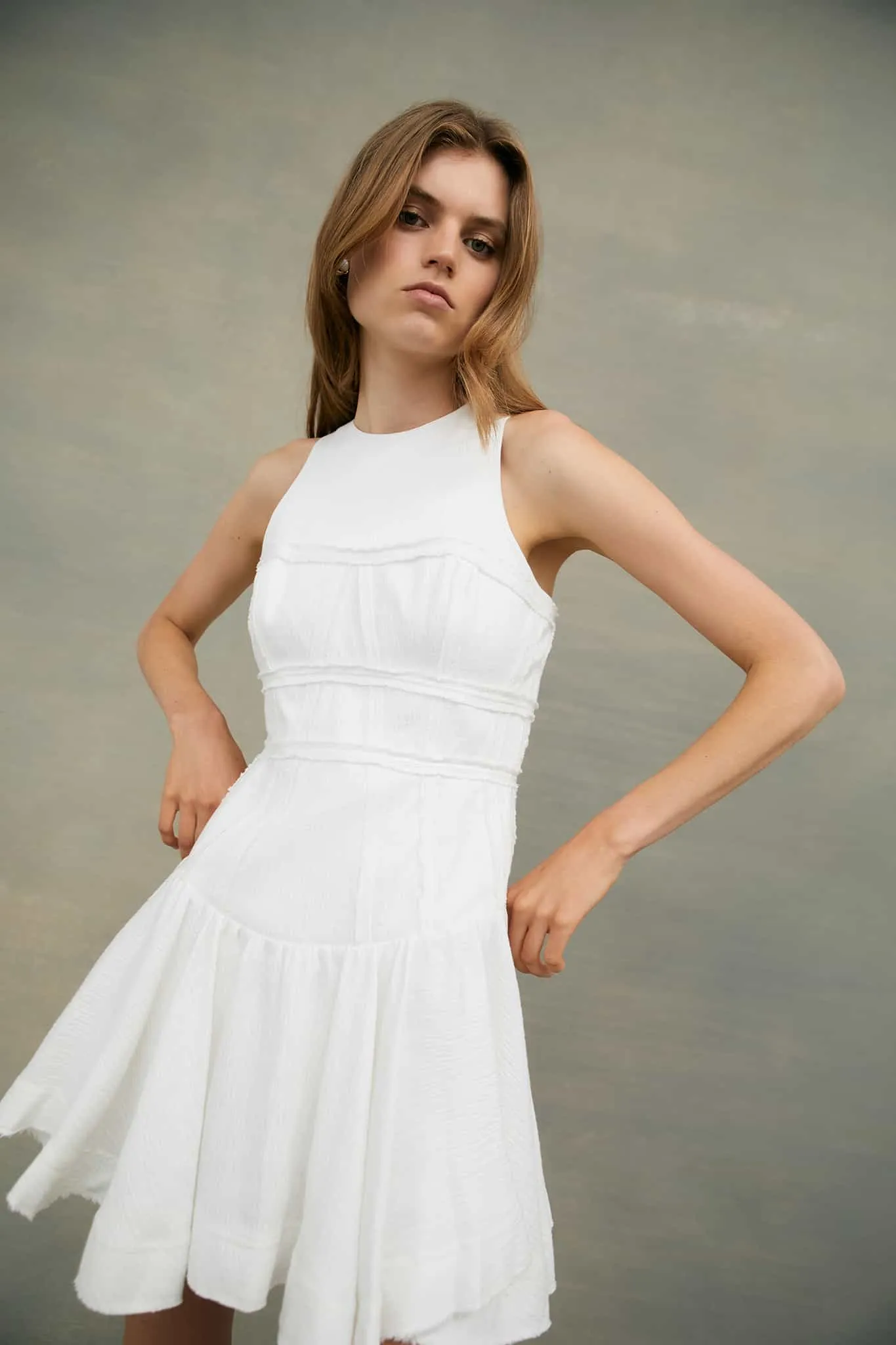 Tidal Corset Mini Dress sold by Aje