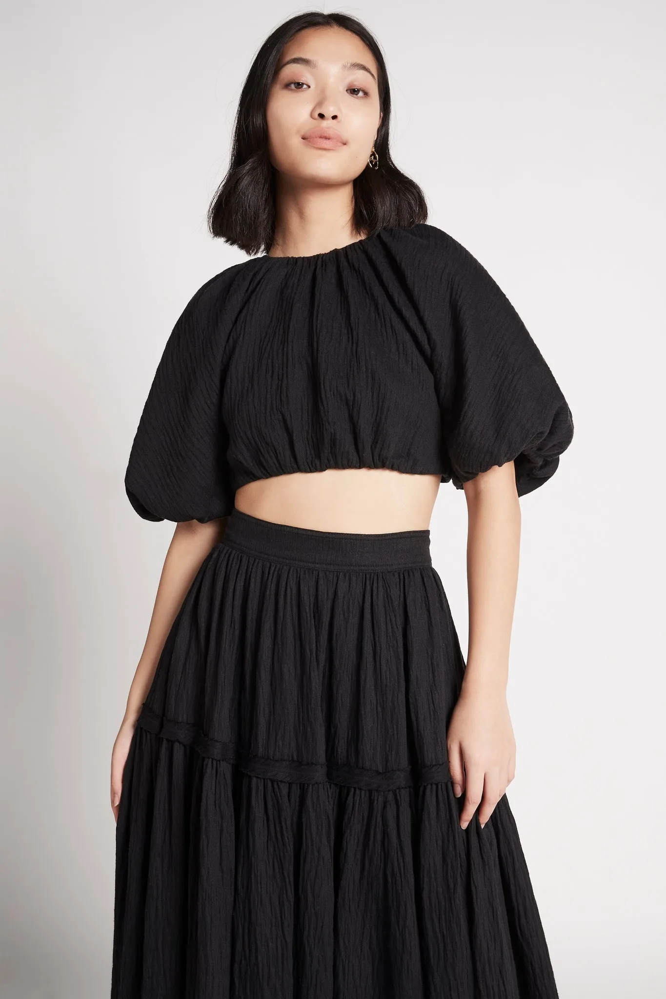Admiration Lace-Up Cropped Top sold by Aje product image thumbnail 3