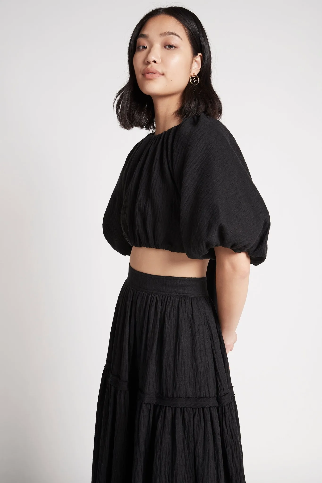 Admiration Lace-Up Cropped Top sold by Aje product image thumbnail 5