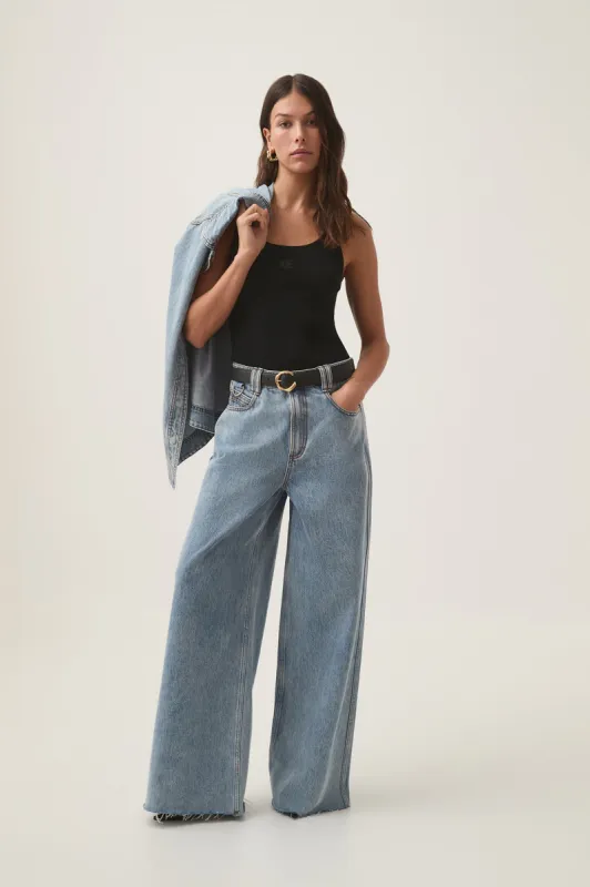 Zariah Wide Leg Jeans sold by Aje