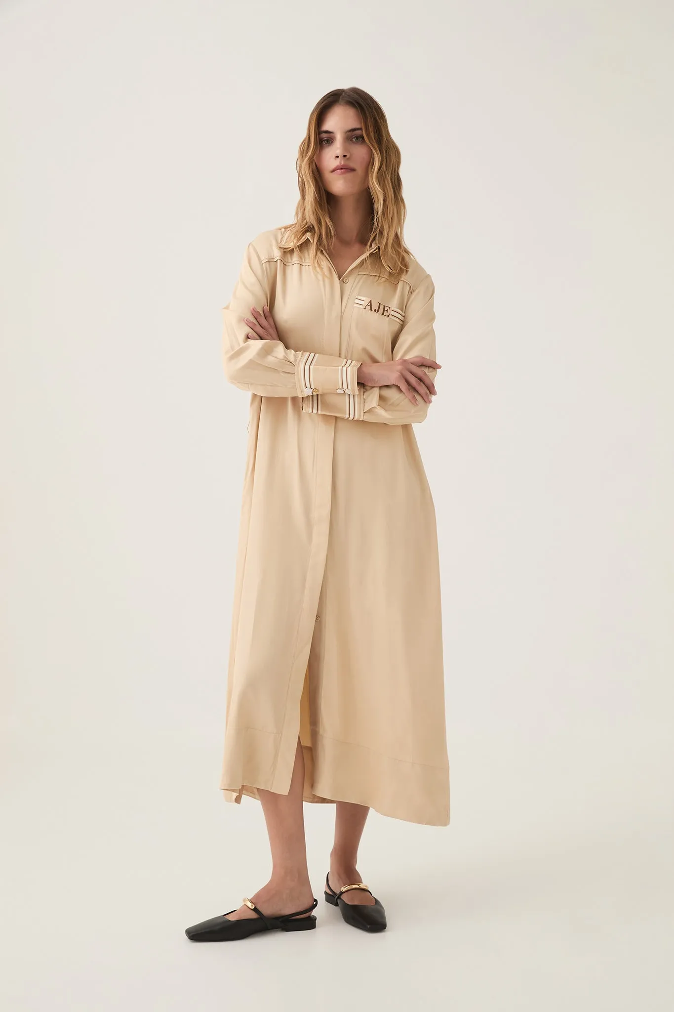 Enfilade Logo Midi Dress sold by Aje product image thumbnail 4
