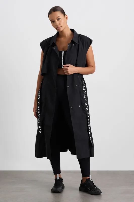 Raven Vegan Leather Trench | Parallel