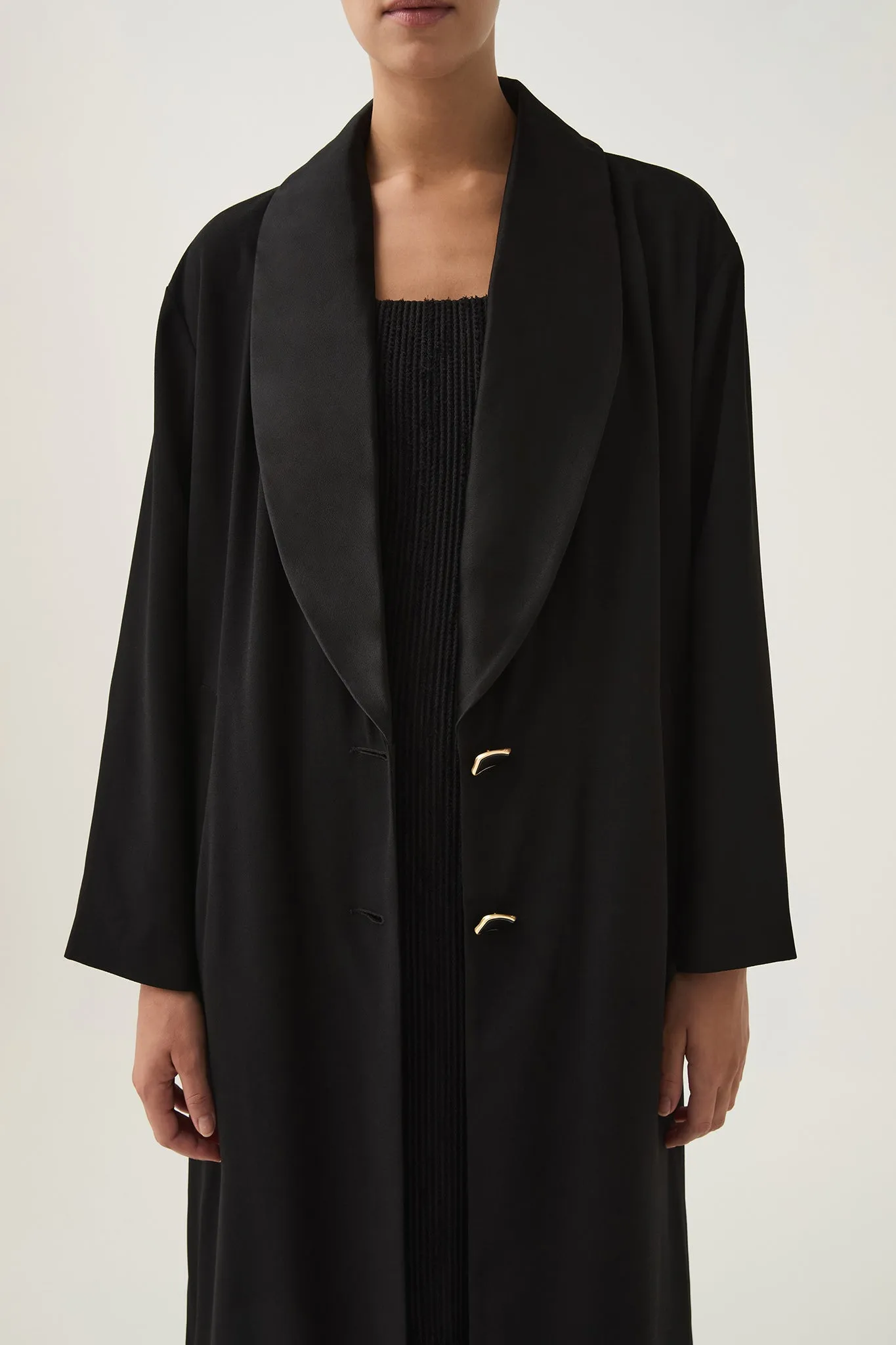 Kara Long Line Crepe Coat sold by Aje product image thumbnail 4
