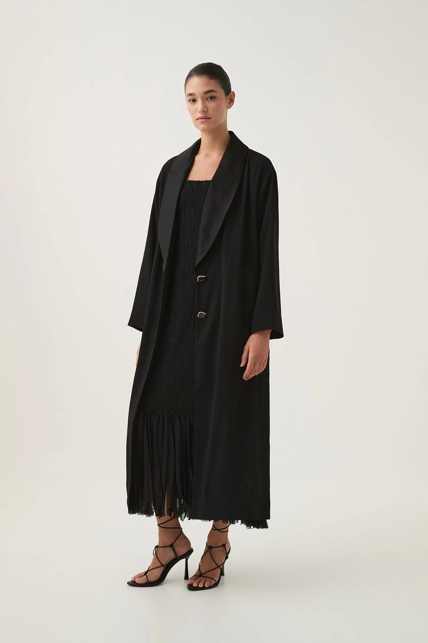 Kara Long Line Crepe Coat sold by Aje product image thumbnail 3