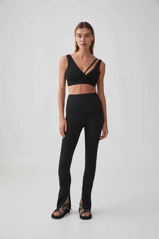 High Waist Split Hem Legging 205 sold by Aje