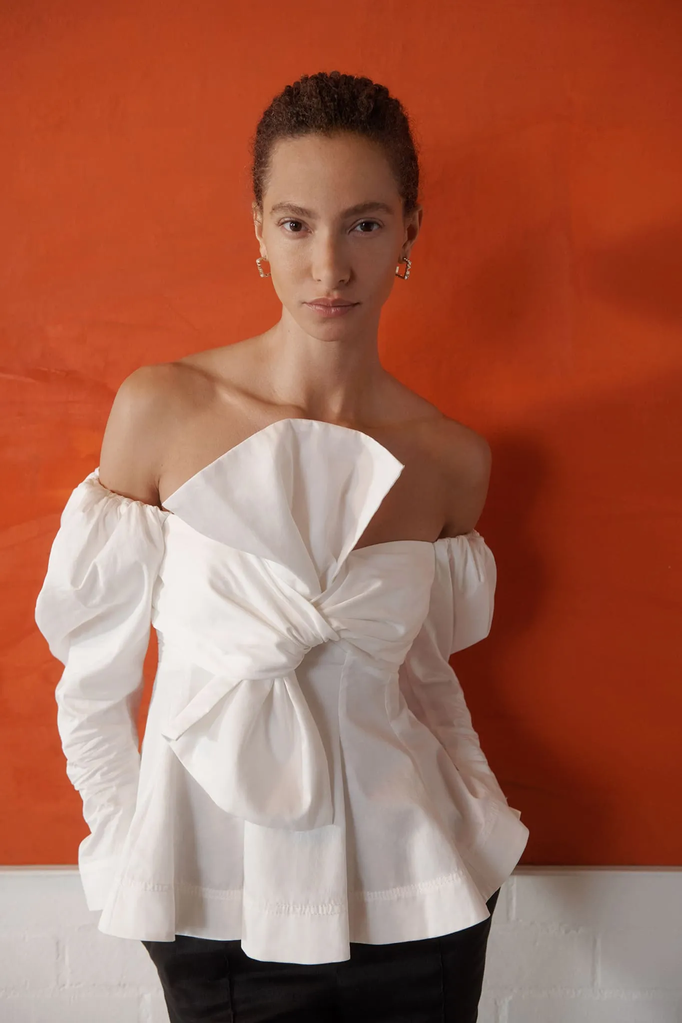 Valentina Strapless Bow Top sold by Aje