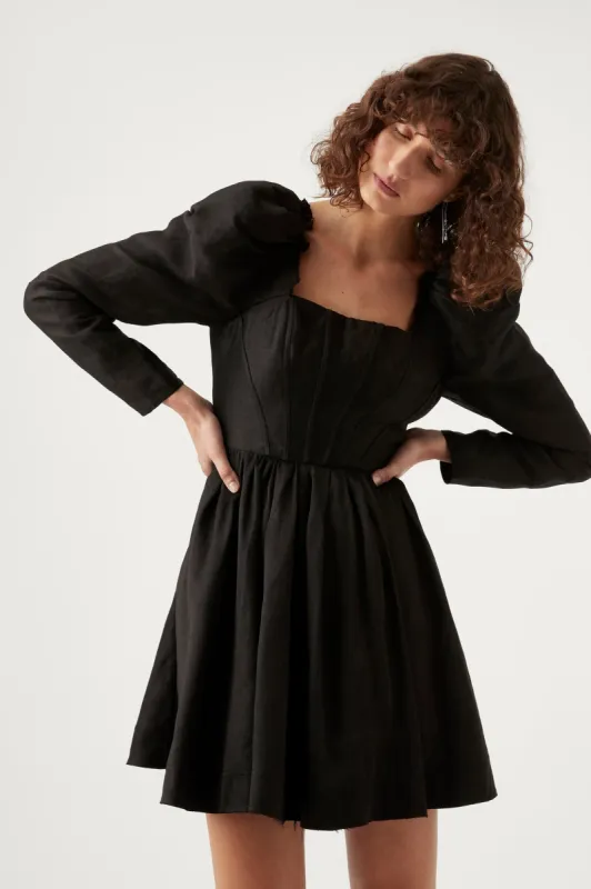 Fleur Corset Long Sleeve Mini Dress sold by Aje