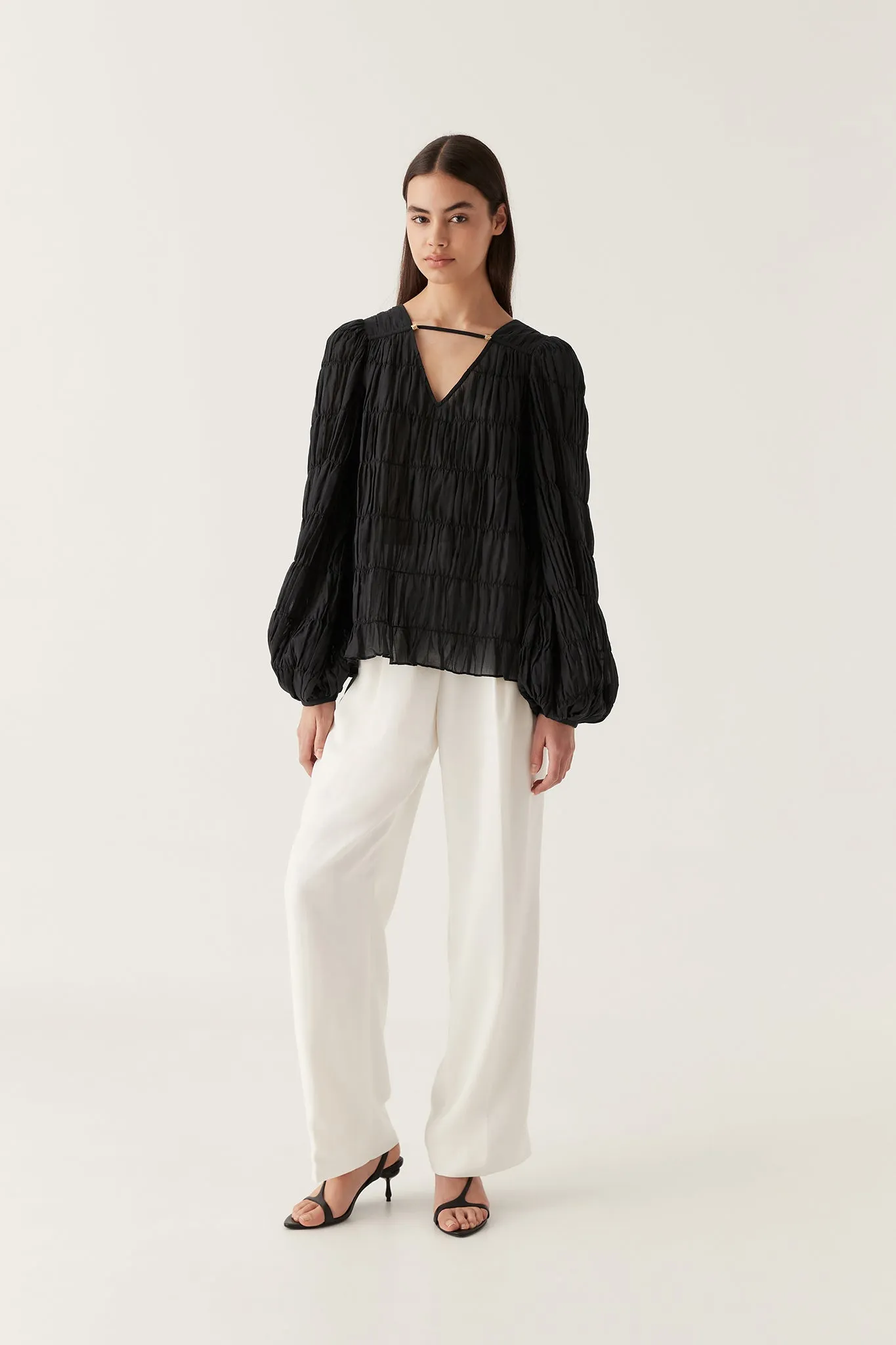 Evelina Ruched Blouse sold by Aje product image thumbnail 3