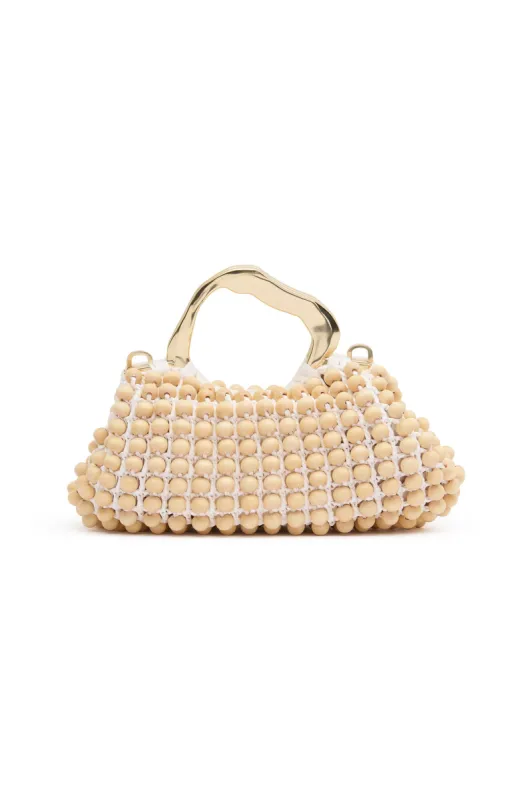 Valerie Beaded Frame Clutch sold by Aje