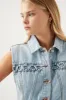 Marcia Laced Denim Mini Dress sold by Aje