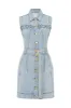 Marcia Laced Denim Mini Dress sold by Aje