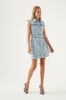 Marcia Laced Denim Mini Dress sold by Aje