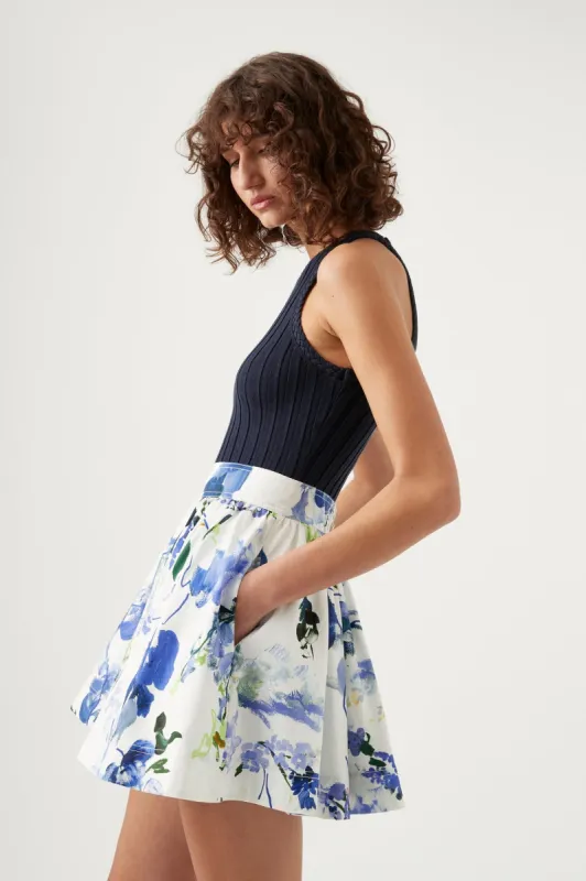 Cassis Mini Skirt sold by Aje